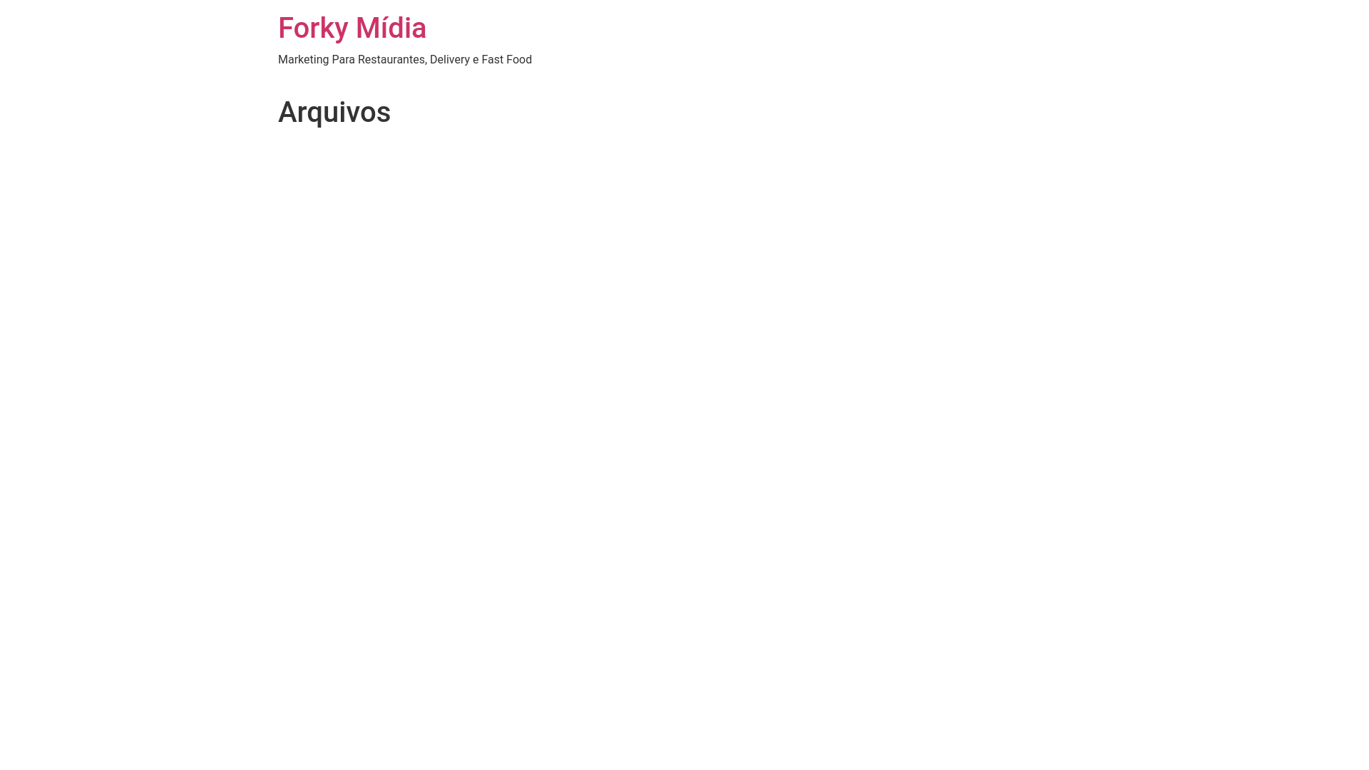 website screenshot of https://forkymidia.com.br/