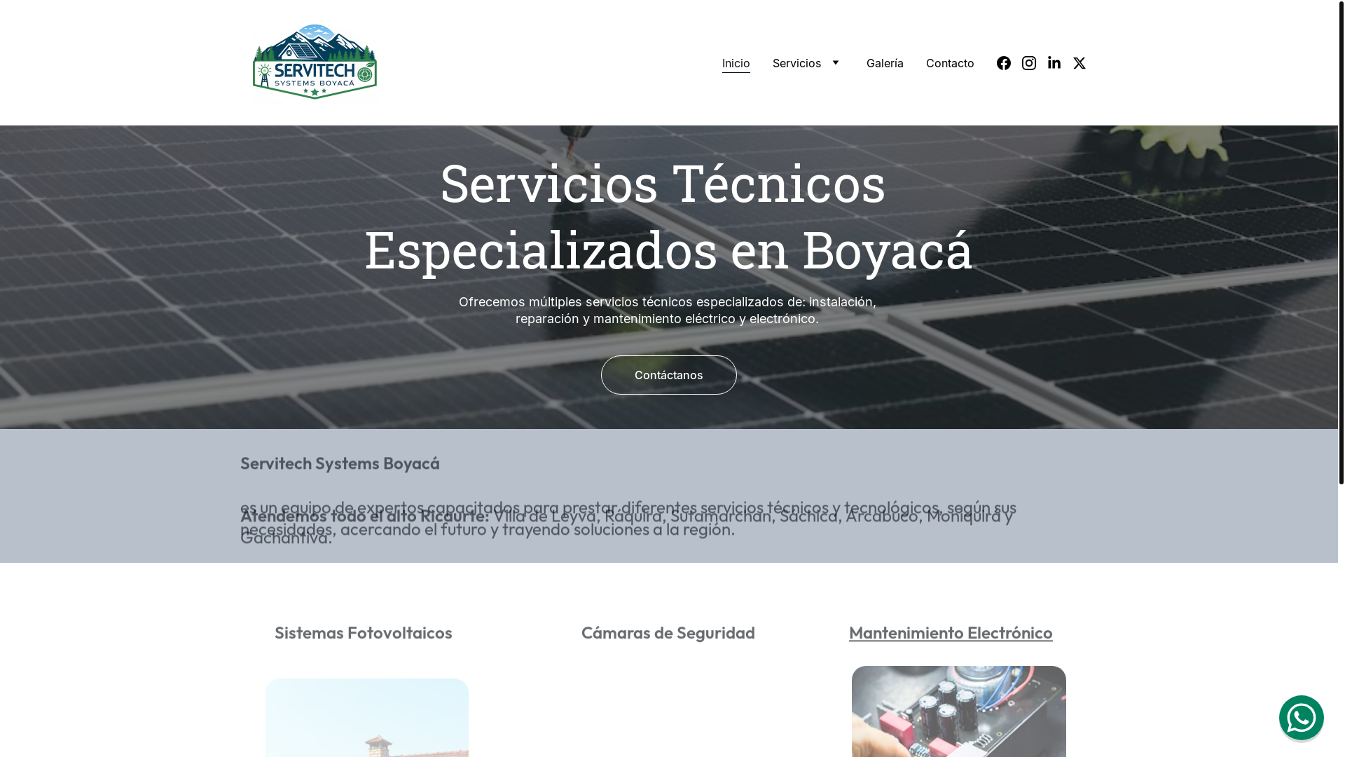 website screenshot of https://servitechsystems.com/