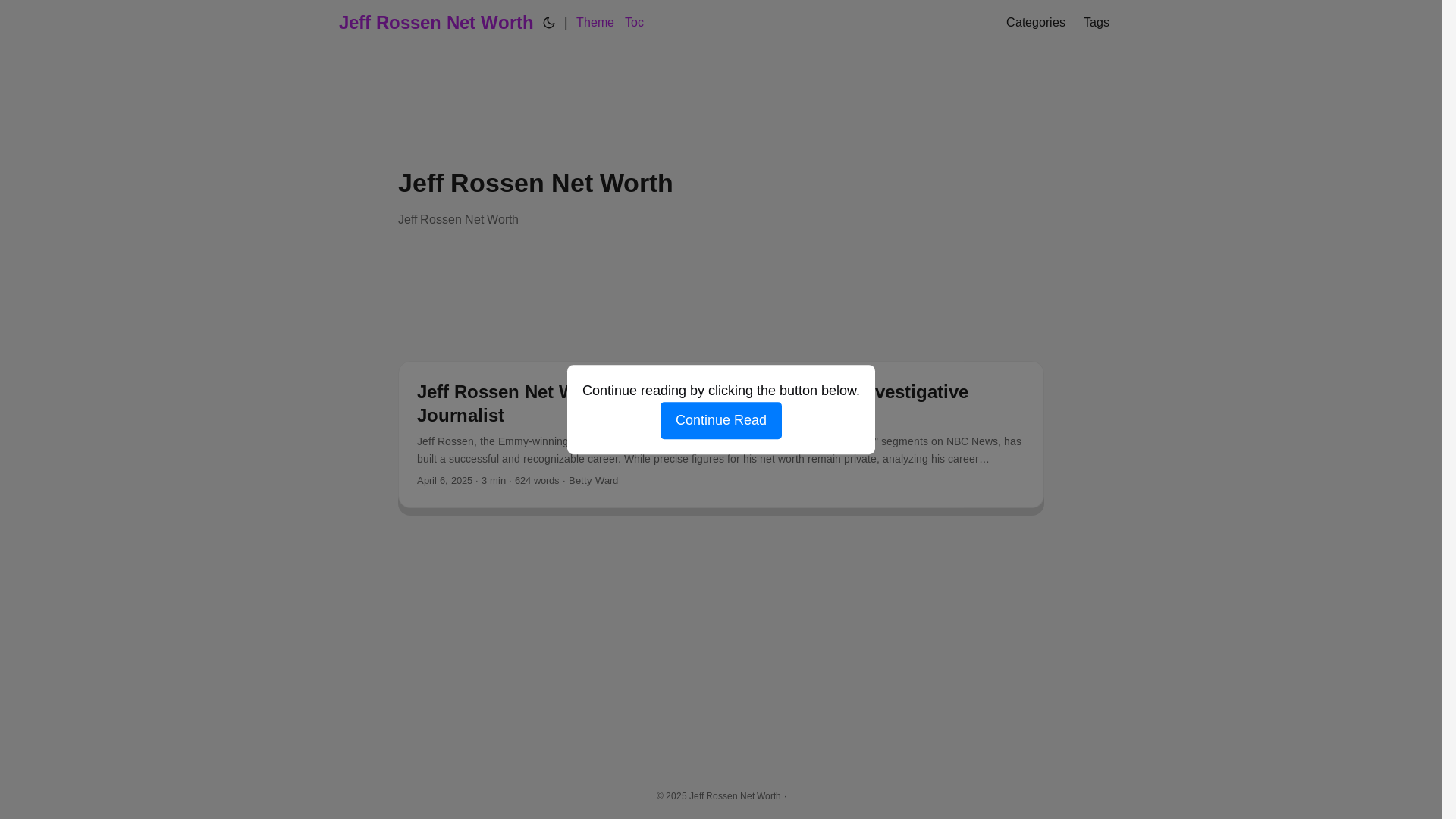 website screenshot of https://jeff-rossen-net-worth.pages.dev/