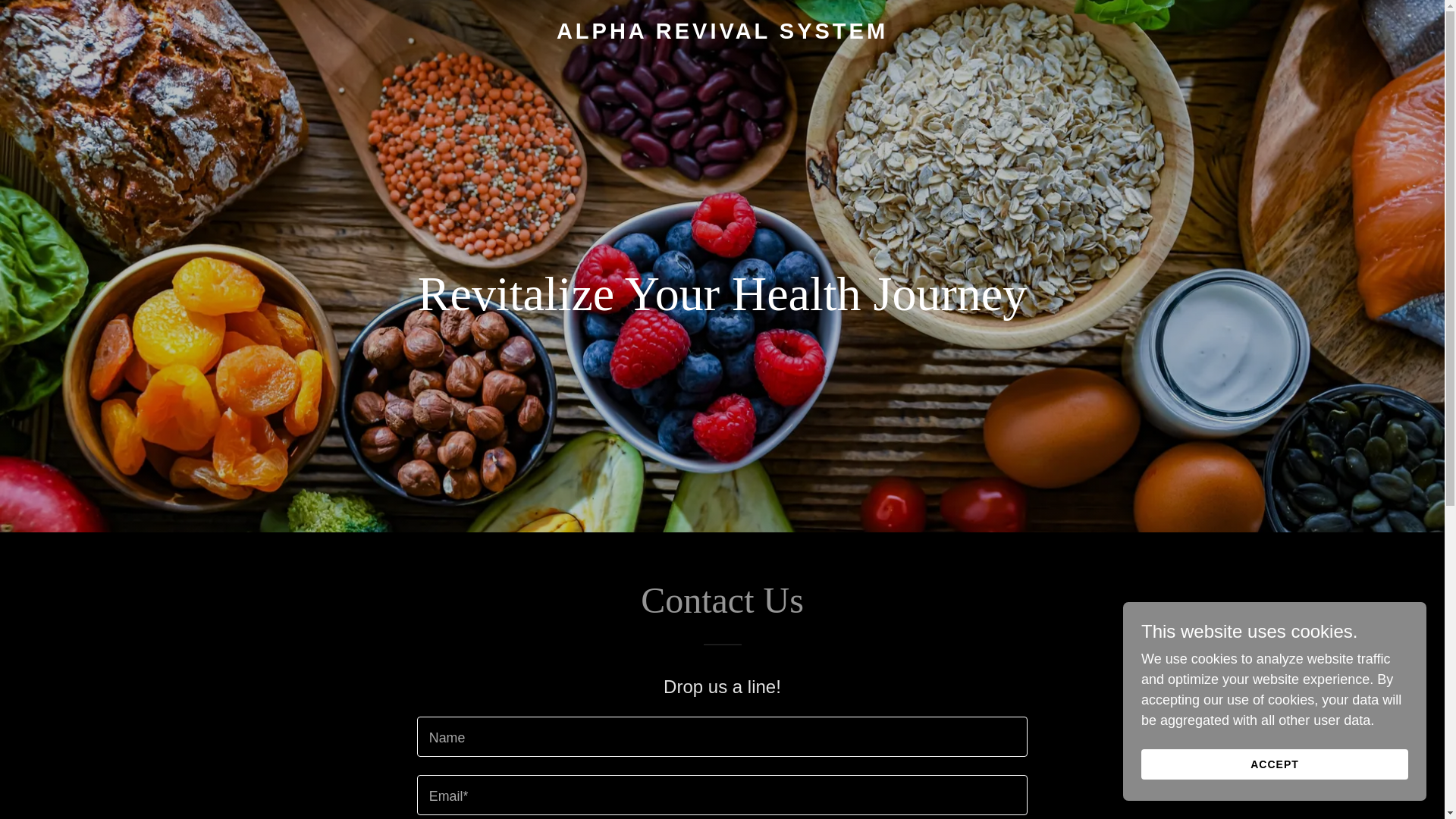 website screenshot of https://alpharevivalsystem.com/