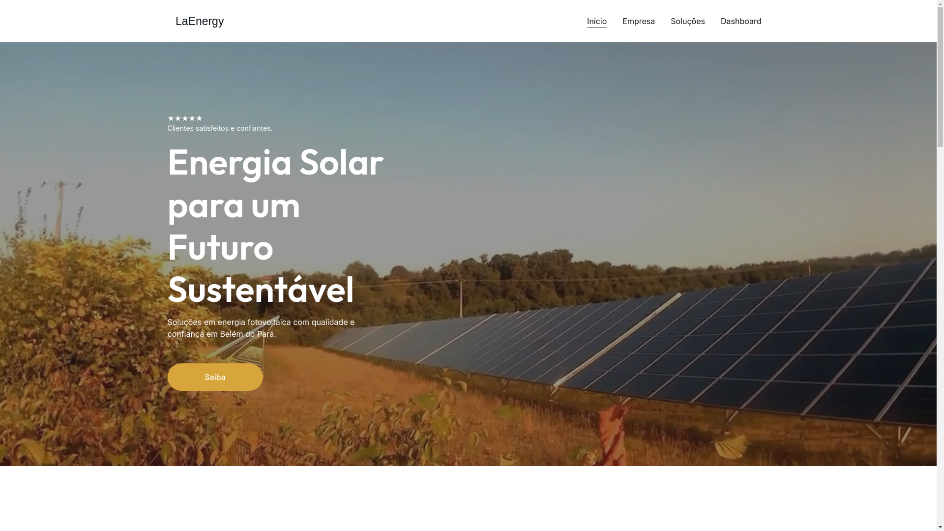 website screenshot of https://laenergy.com.br/