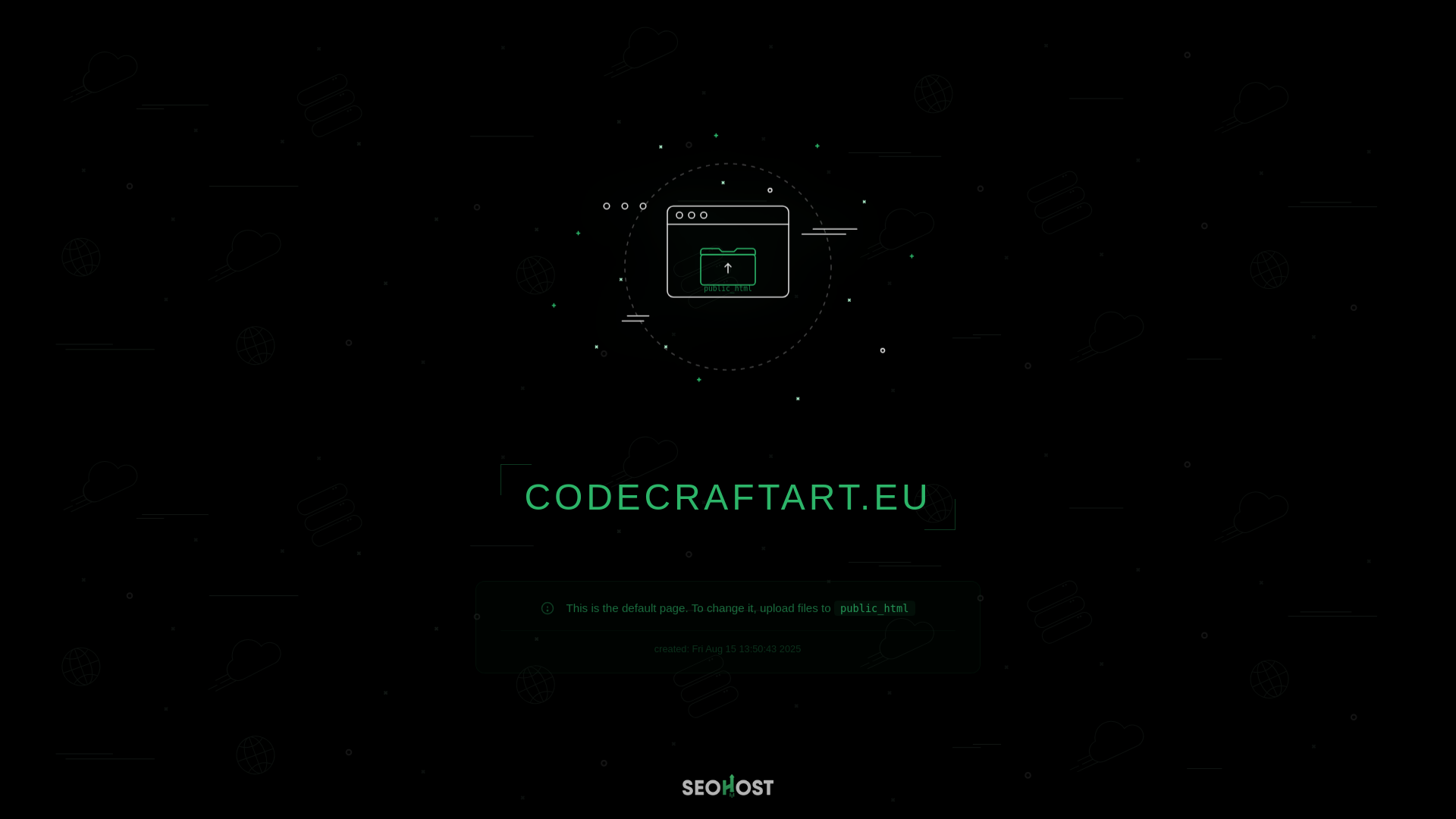 website screenshot of https://codecraftart.eu/