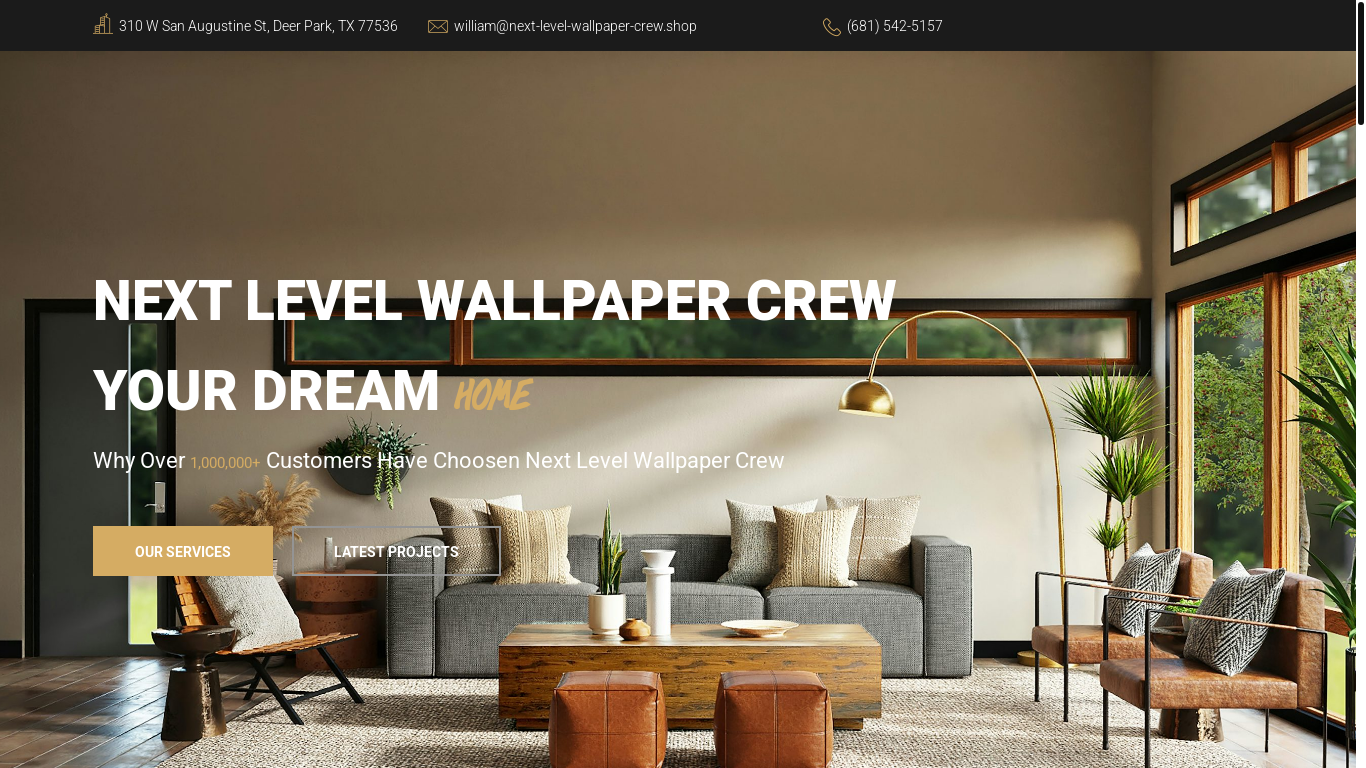 website screenshot of https://next-level-wallpaper-crew.shop/