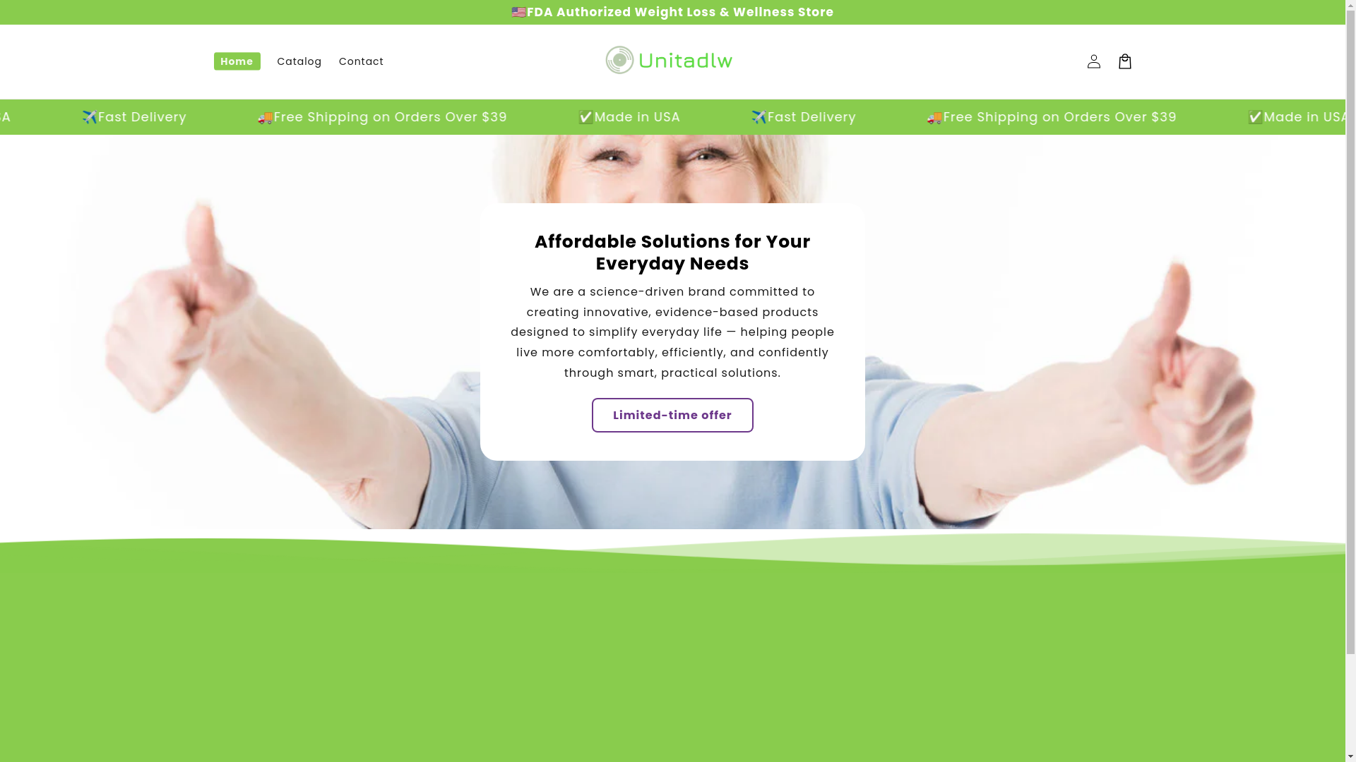 website screenshot of https://unitadlw.com/