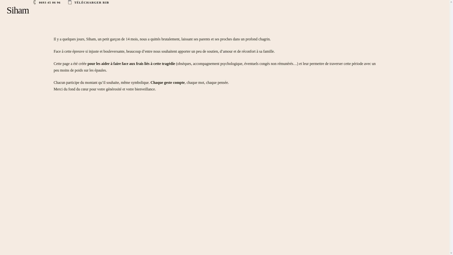 website screenshot of https://maisonsiham.com/