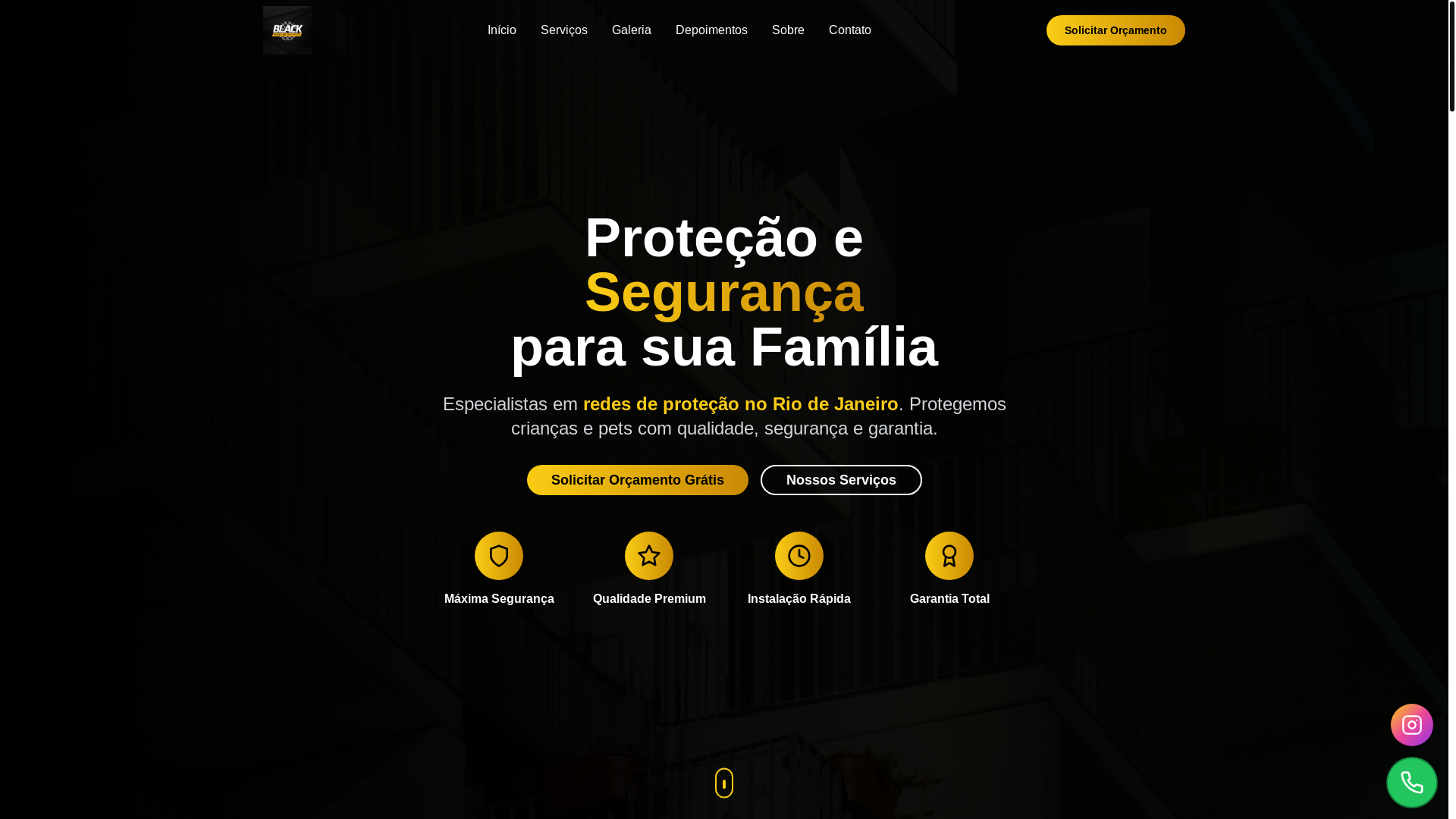 website screenshot of https://blackredesoficial.com.br/
