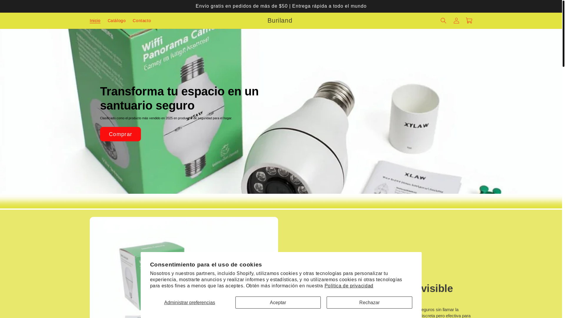 website screenshot of https://buriland.com/