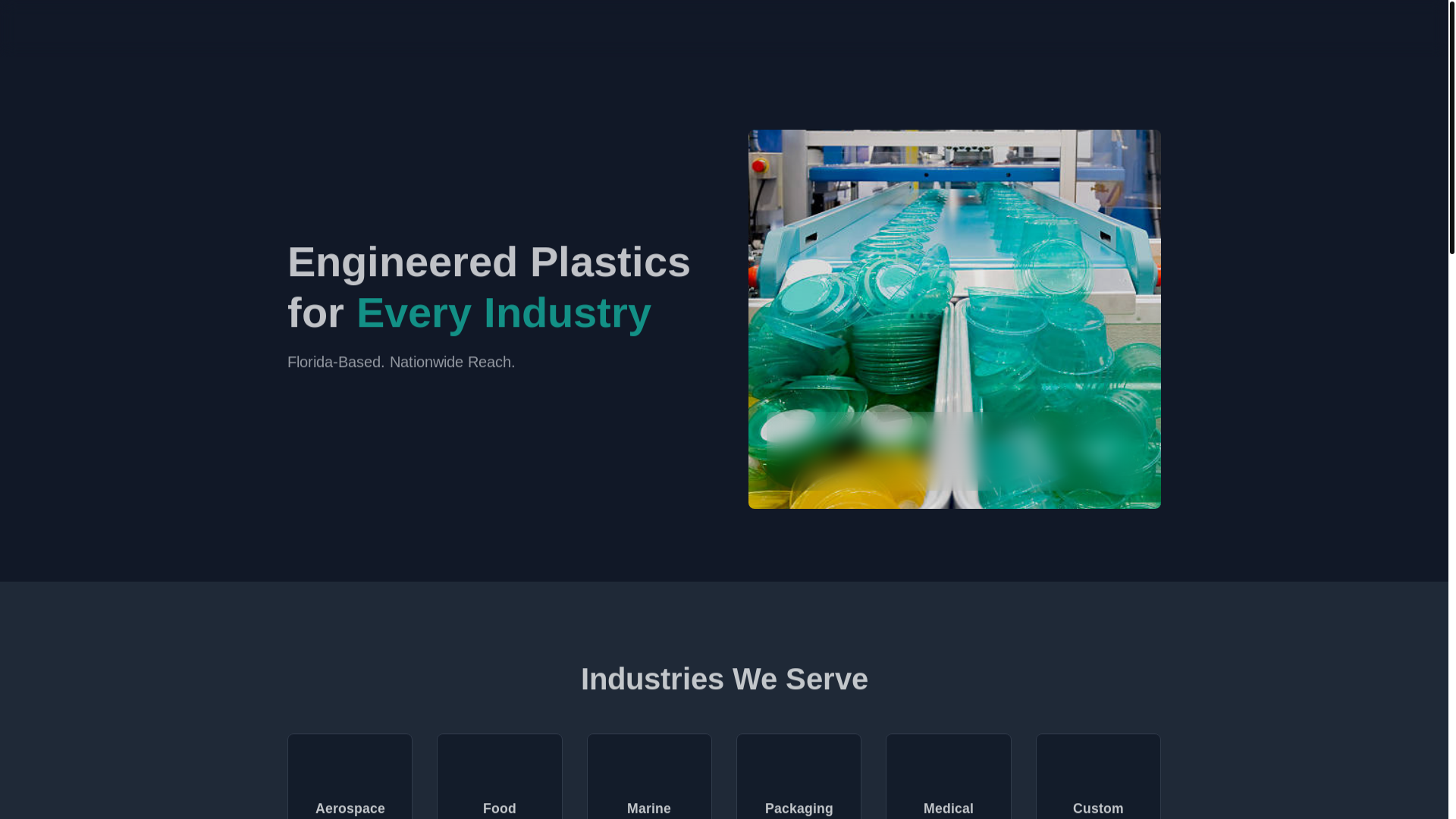 website screenshot of https://tropindtlplastics.com/