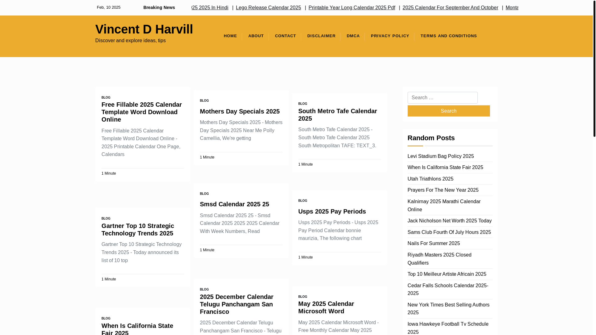 website screenshot of https://vincentdharvillj.pages.dev/