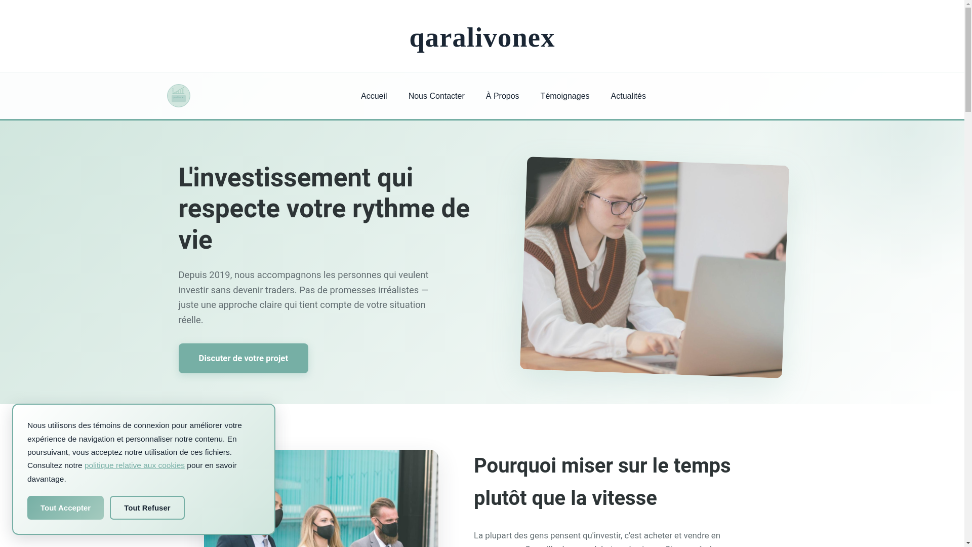 website screenshot of https://qaralivonex.com