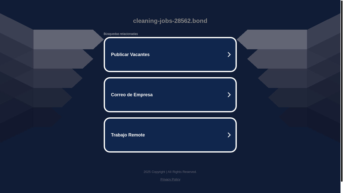 website screenshot of https://cleaning-jobs-28562.bond/