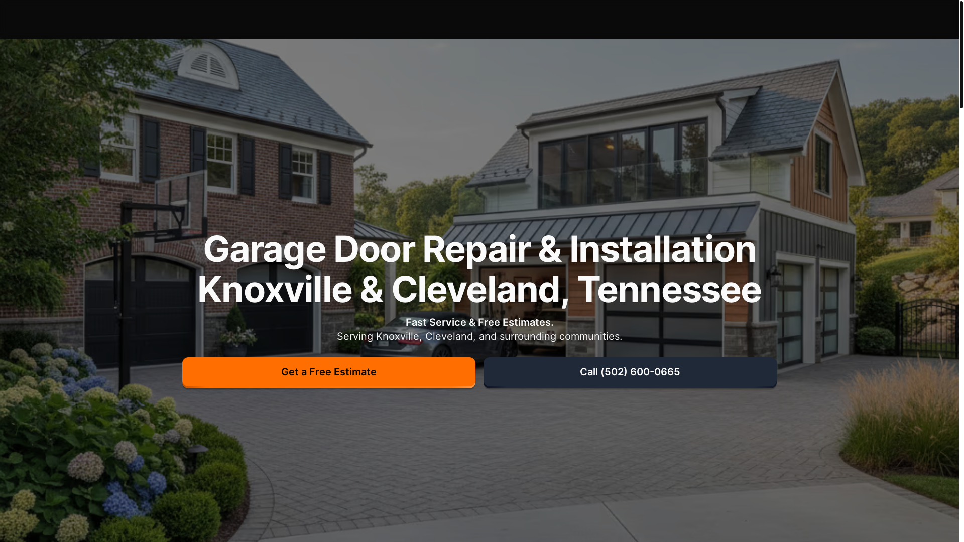 website screenshot of https://nkgaragedoorswebsite.pages.dev/