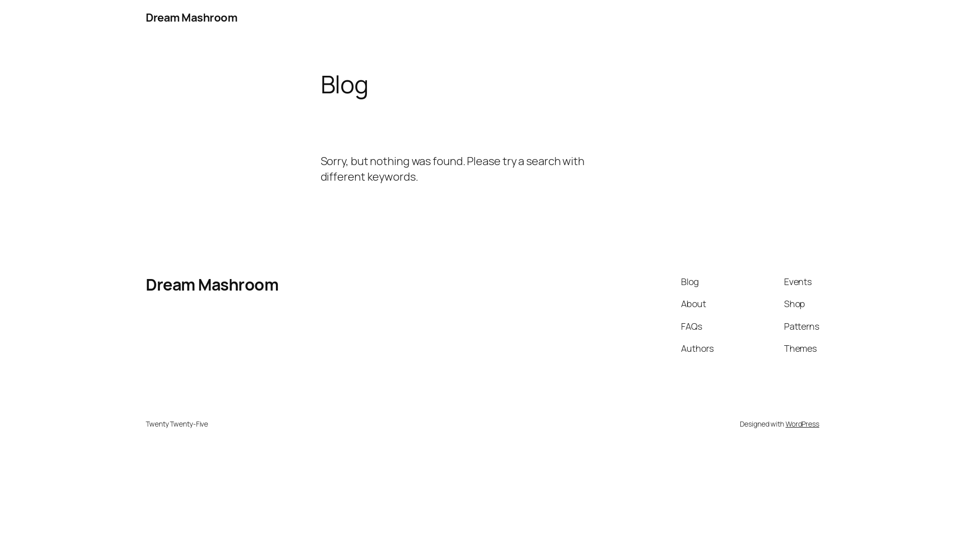 website screenshot of https://mydreammushroom.com/