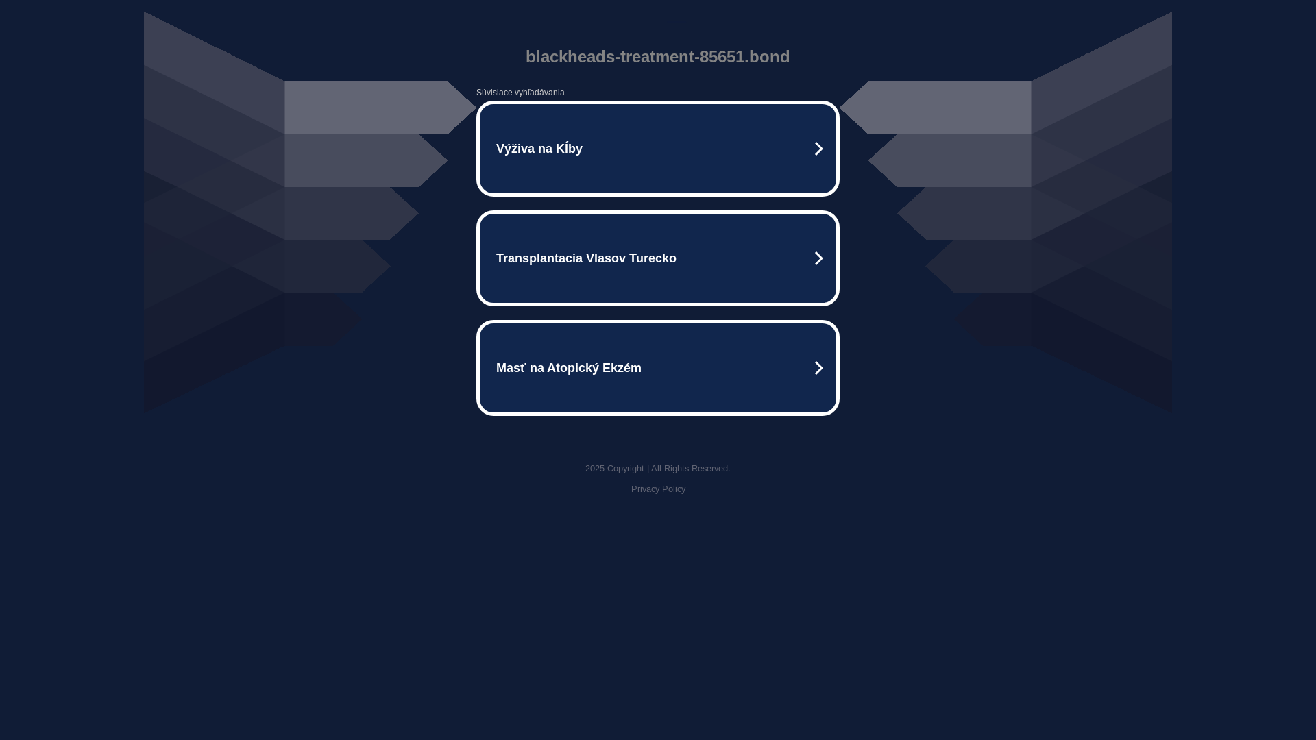 website screenshot of https://blackheads-treatment-85651.bond/