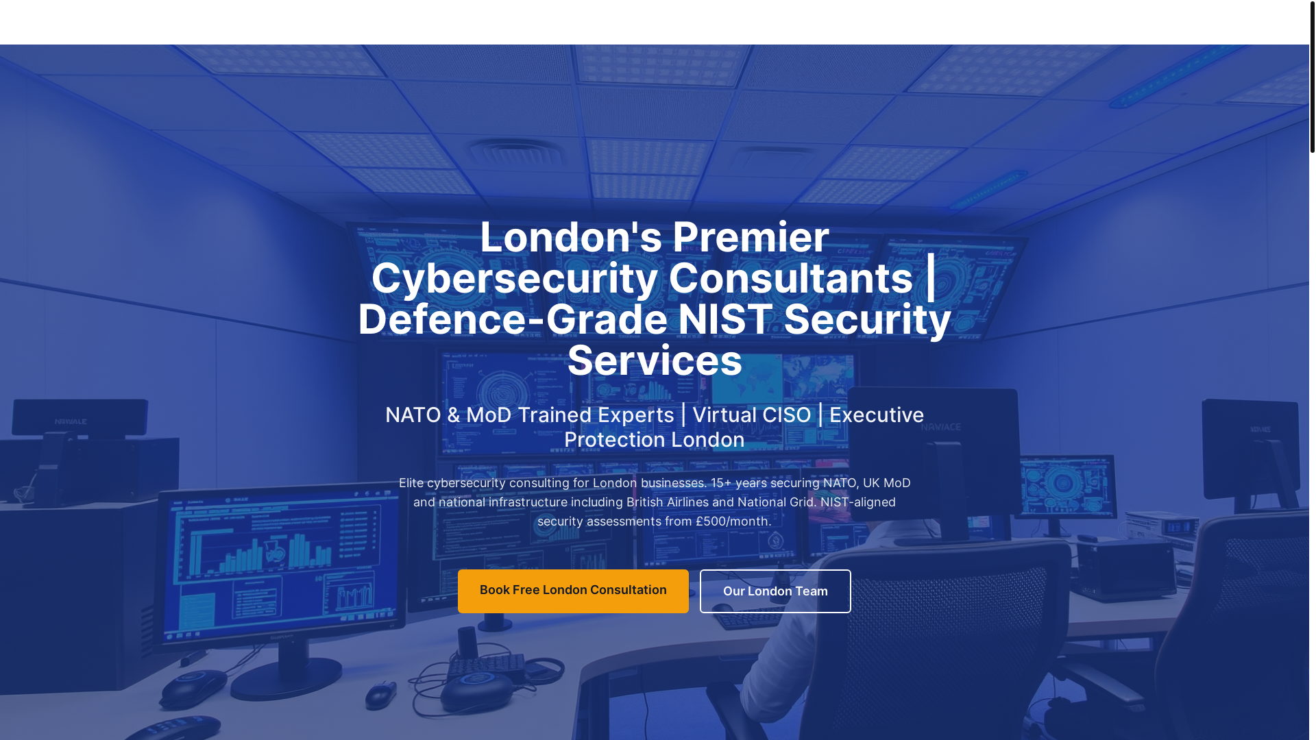 website screenshot of https://hawkstone-security.co.uk/