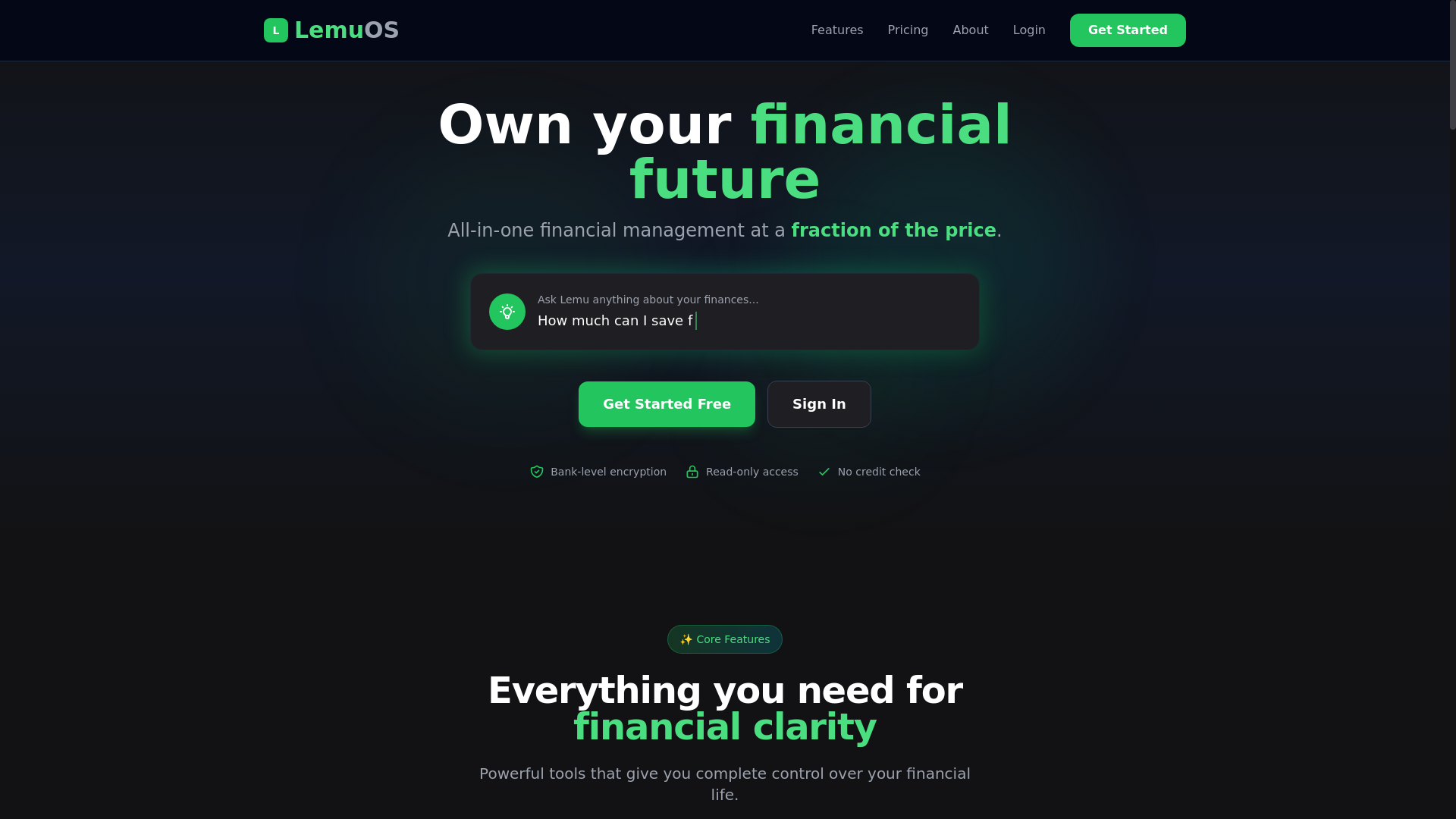 website screenshot of https://lemuos.com/