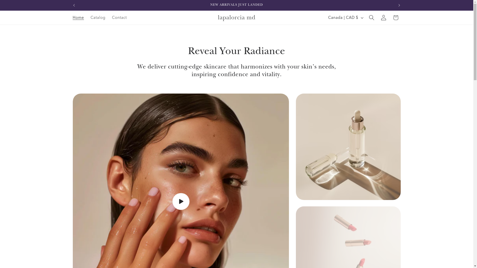 website screenshot of https://lapalorciamd.com/