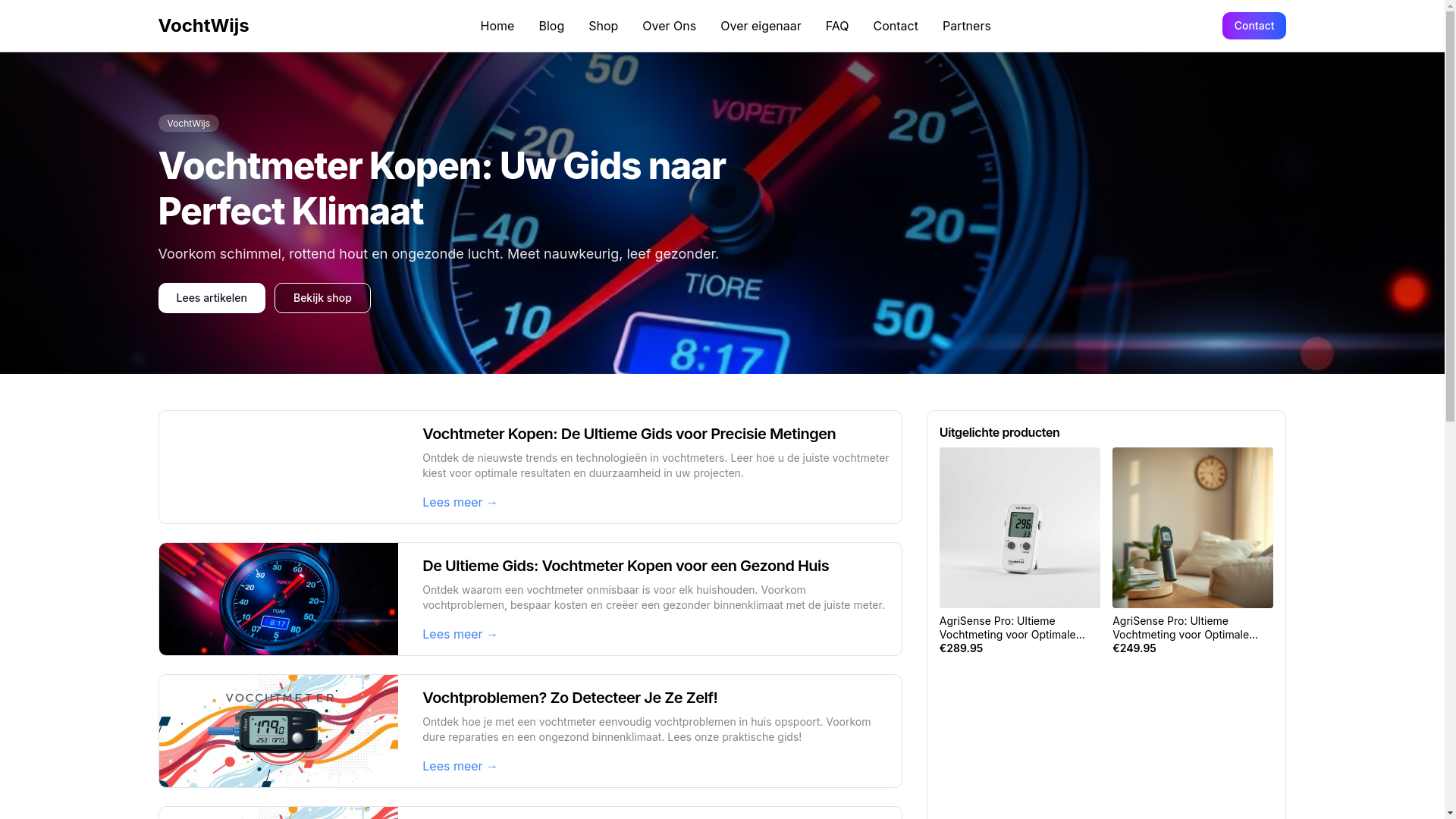 website screenshot of https://vochtmeter-kopen.pages.dev/