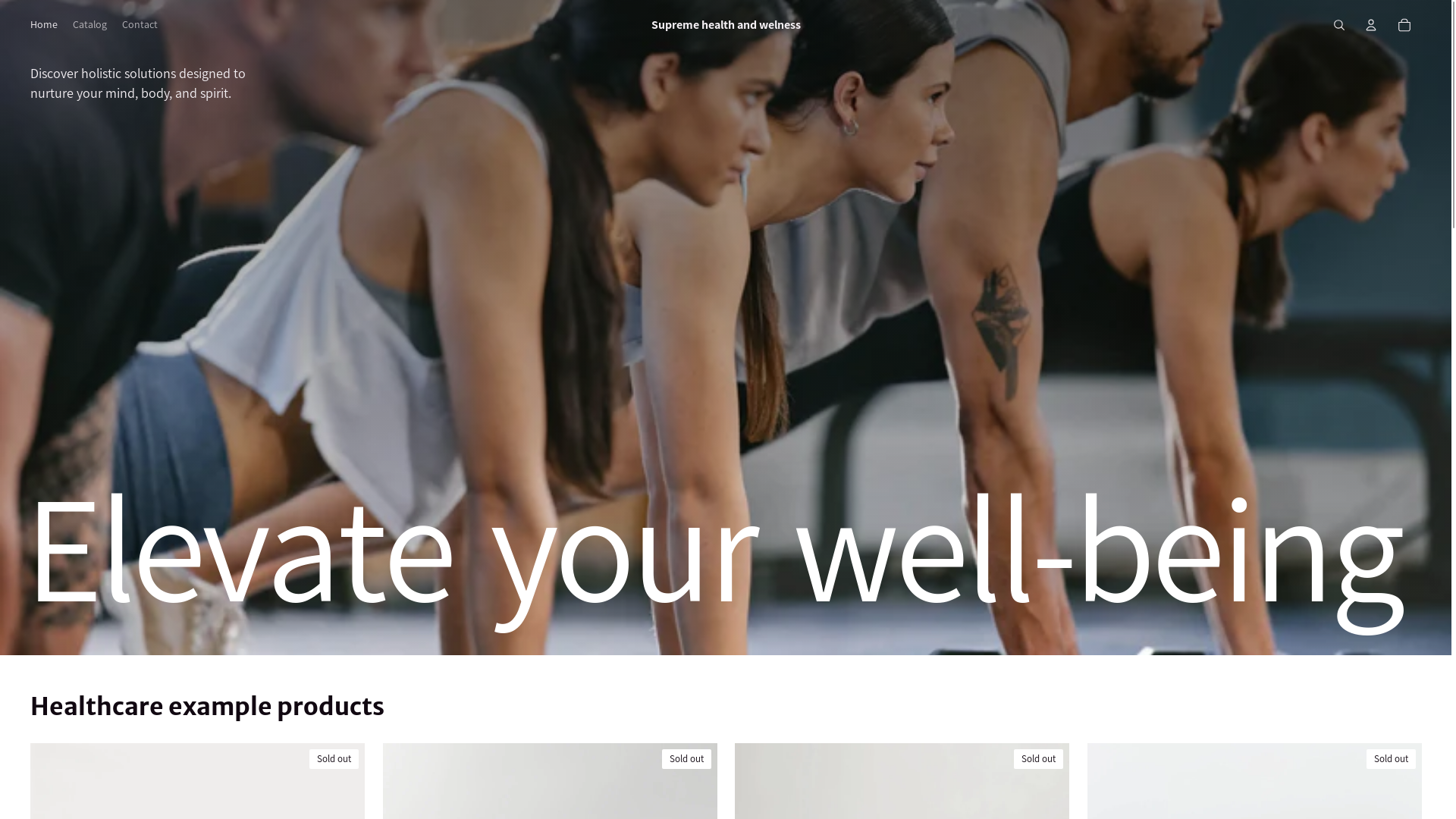 website screenshot of https://waveofwellness.store/