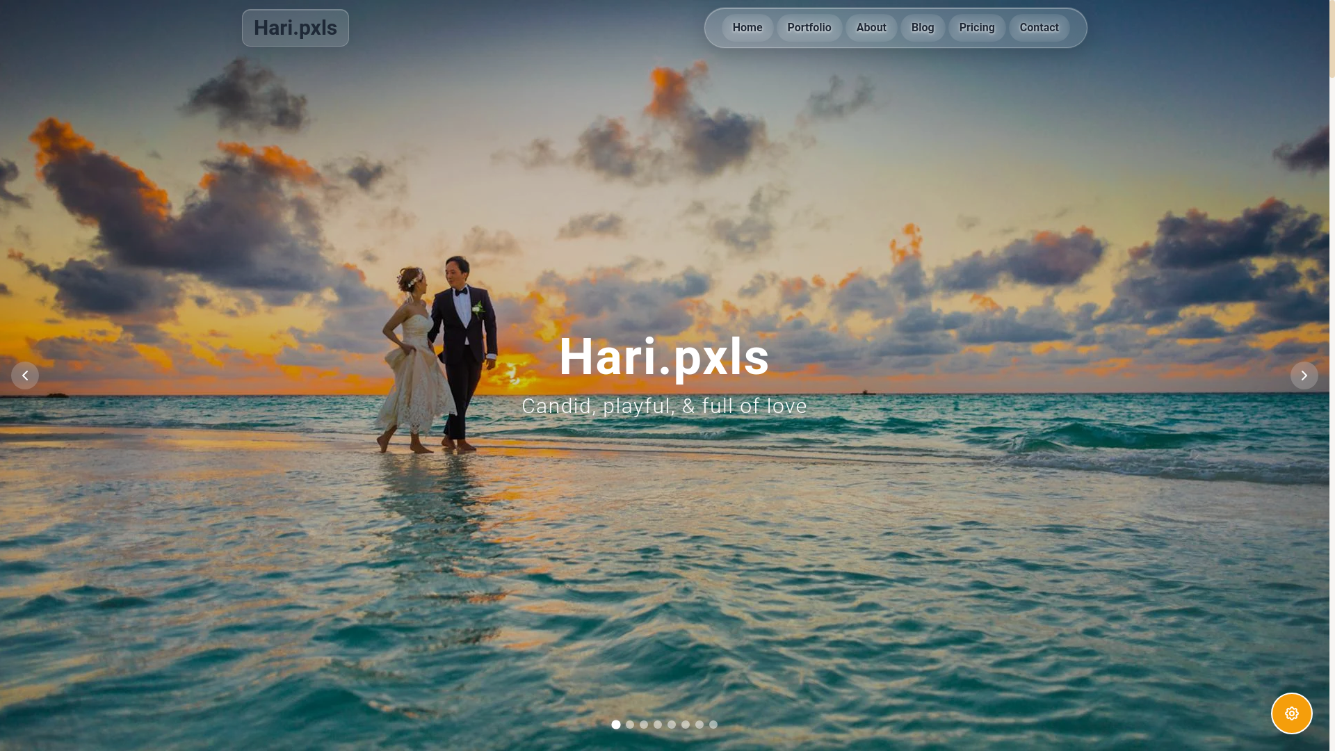 website screenshot of https://haripxls.com/