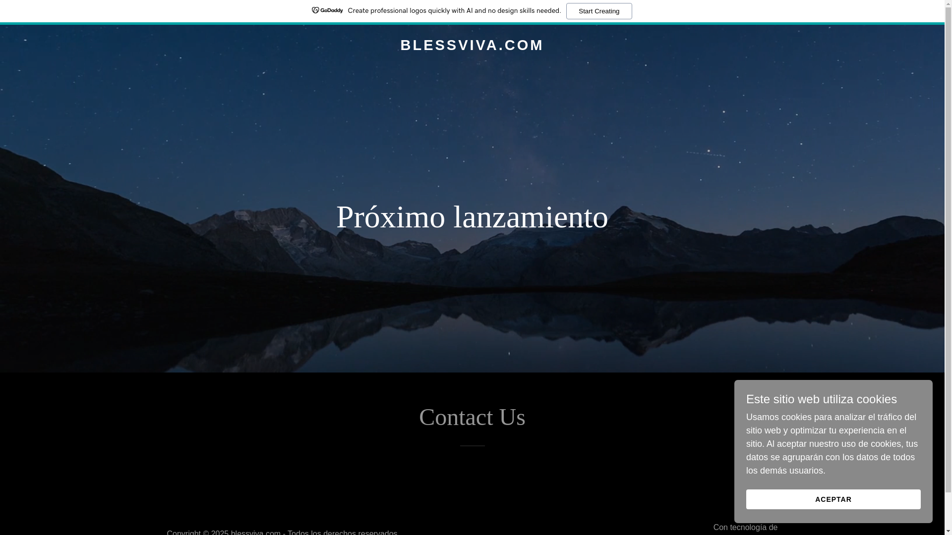 website screenshot of https://blessviva.com/