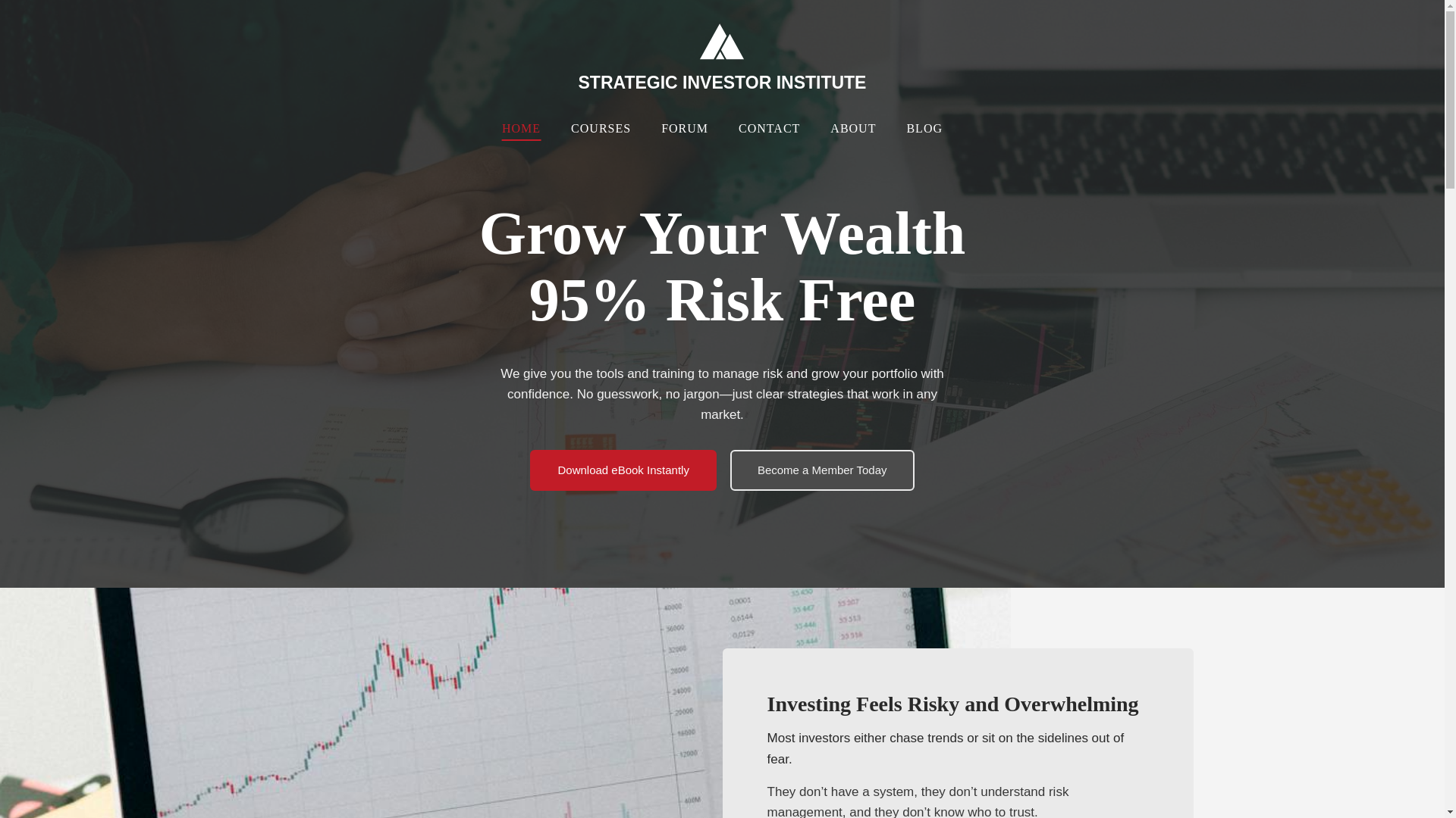 website screenshot of https://strategicinvestorinstitute.com/