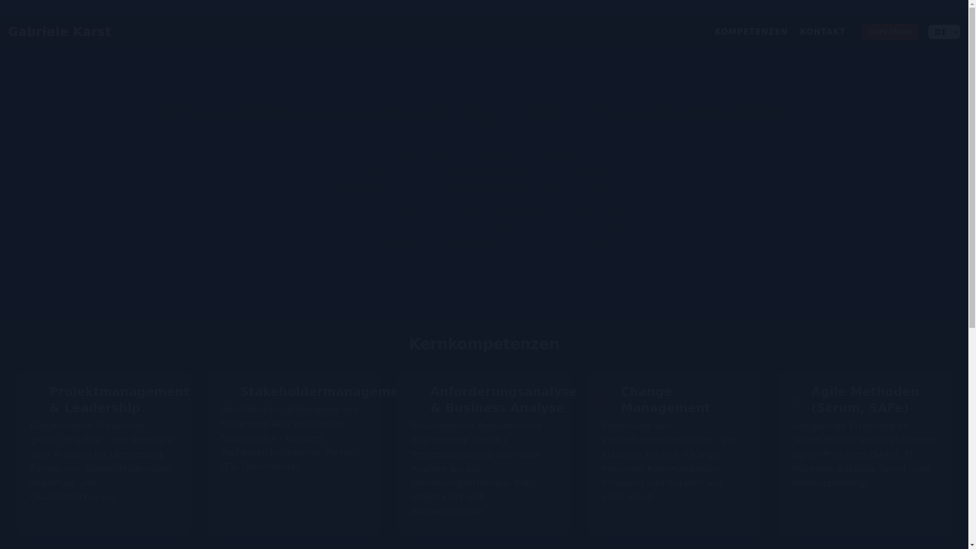 website screenshot of https://gabriele-karst.de/