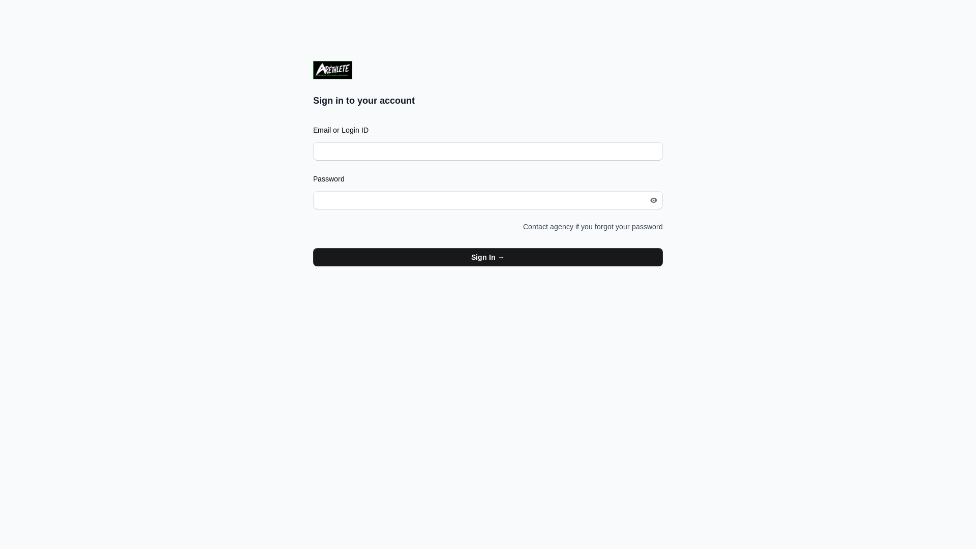 website screenshot of https://arethlete.com/