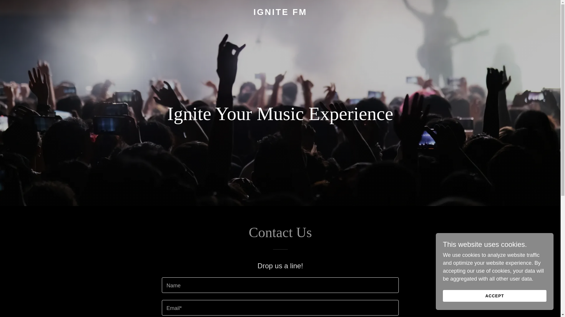 website screenshot of https://ignite-fm.com/