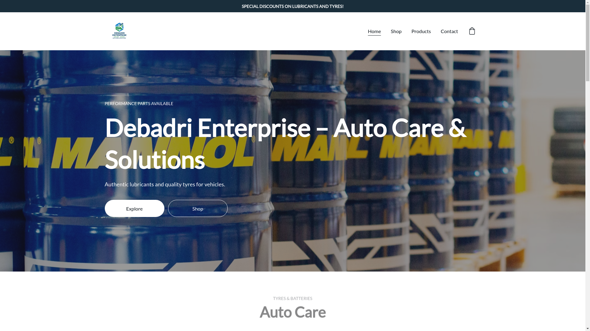 website screenshot of https://debadrienterprise.in/