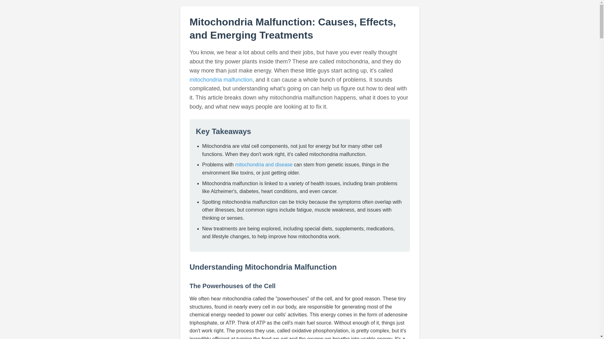 website screenshot of https://mitochondria-malfunction.pages.dev/