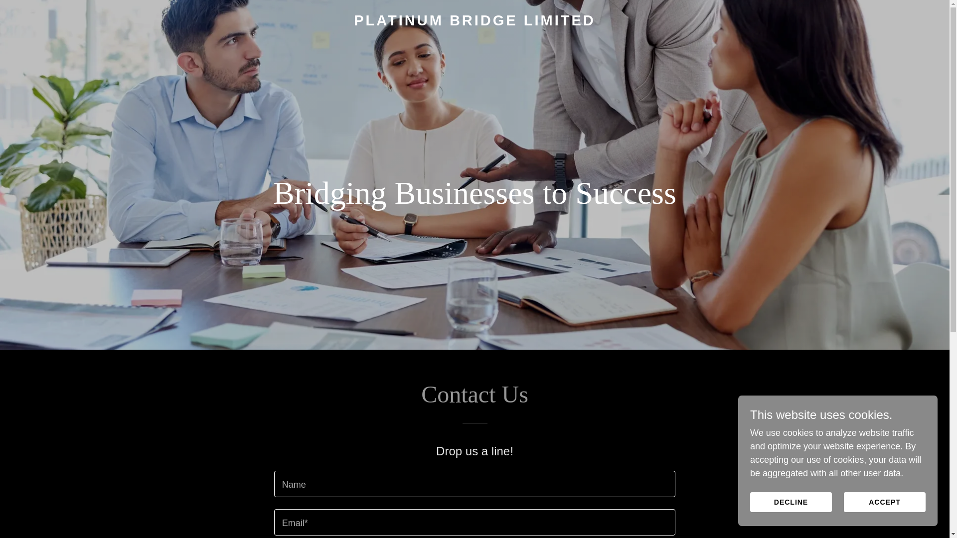 website screenshot of https://platinumbridgelimited.co.uk/