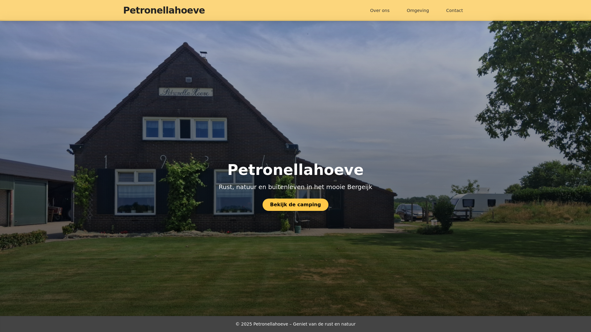 website screenshot of https://petronellahoeve.nl/
