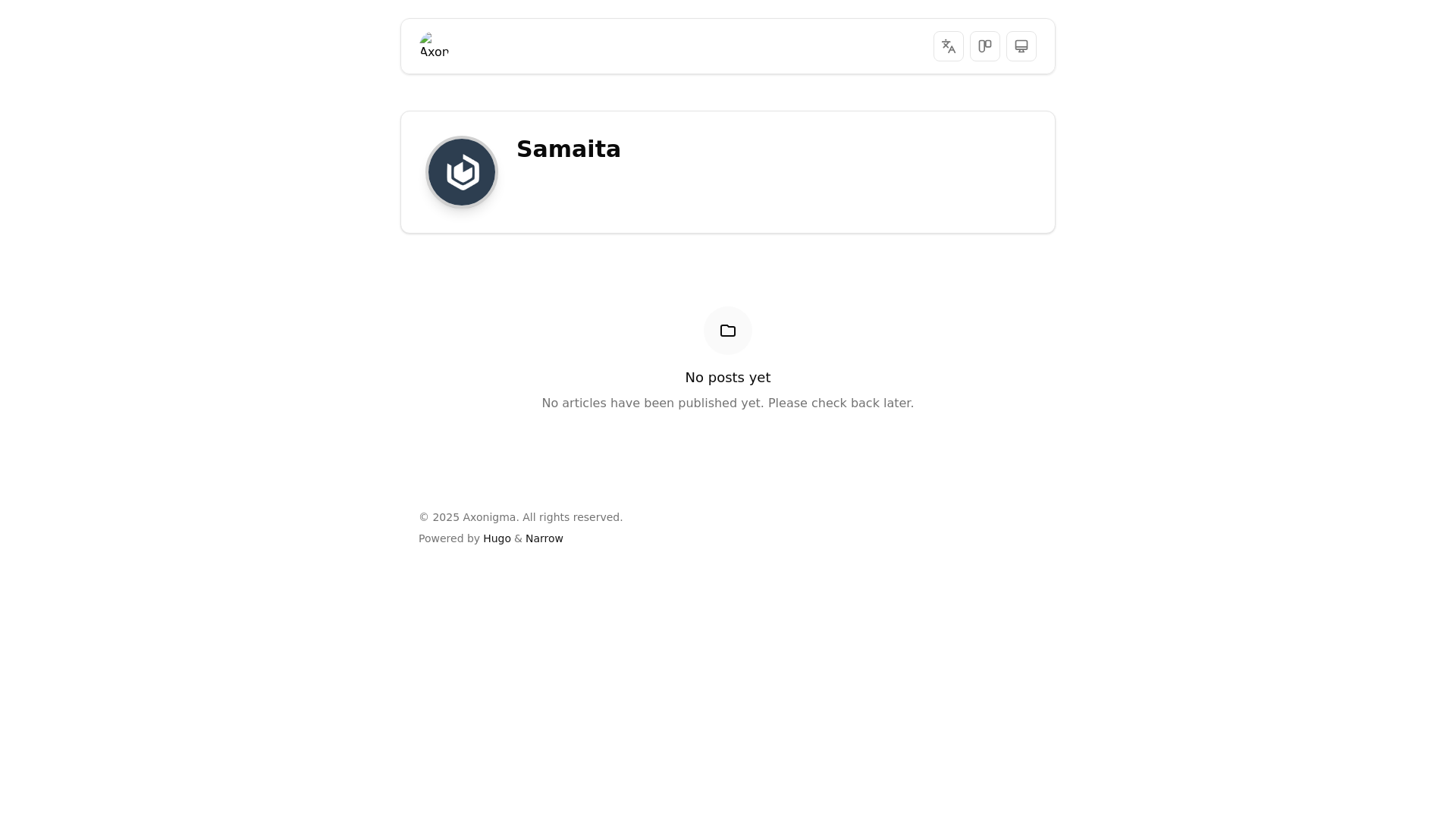website screenshot of https://axonigma.pages.dev/