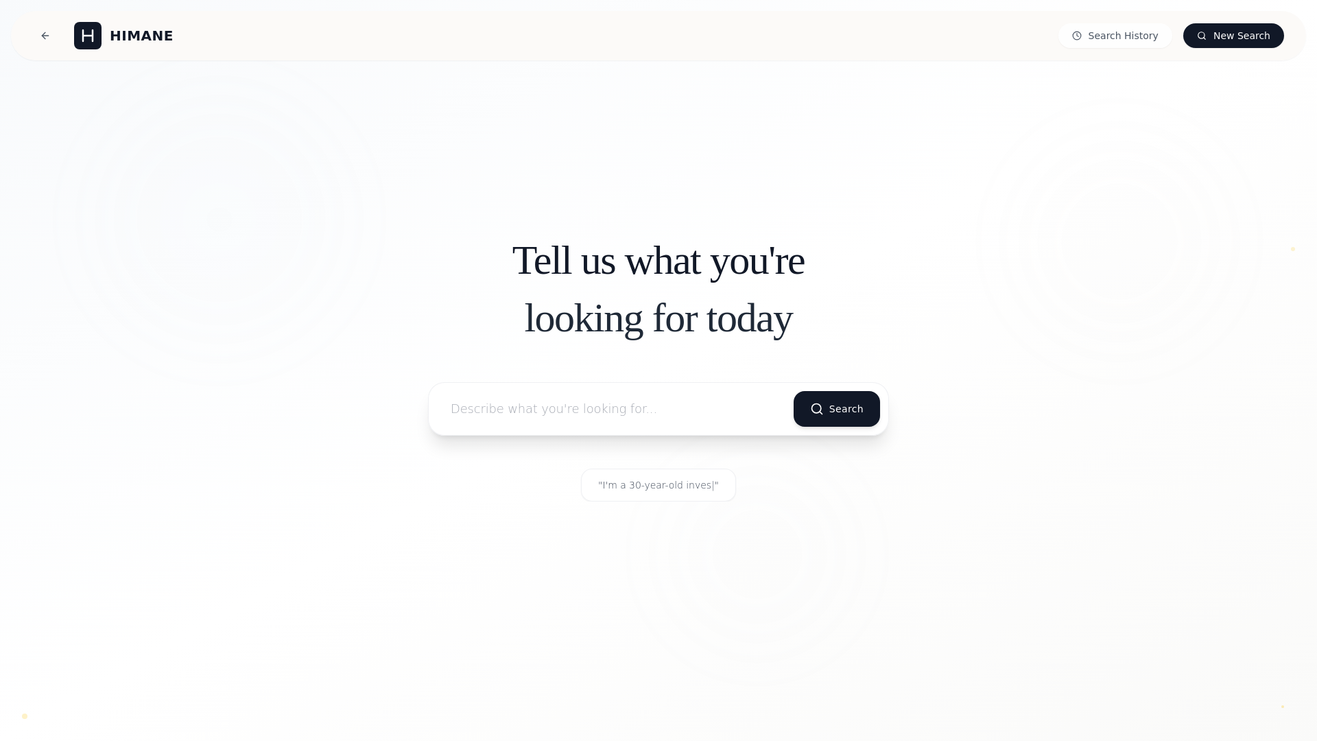 website screenshot of https://himane-ai-search.pages.dev/