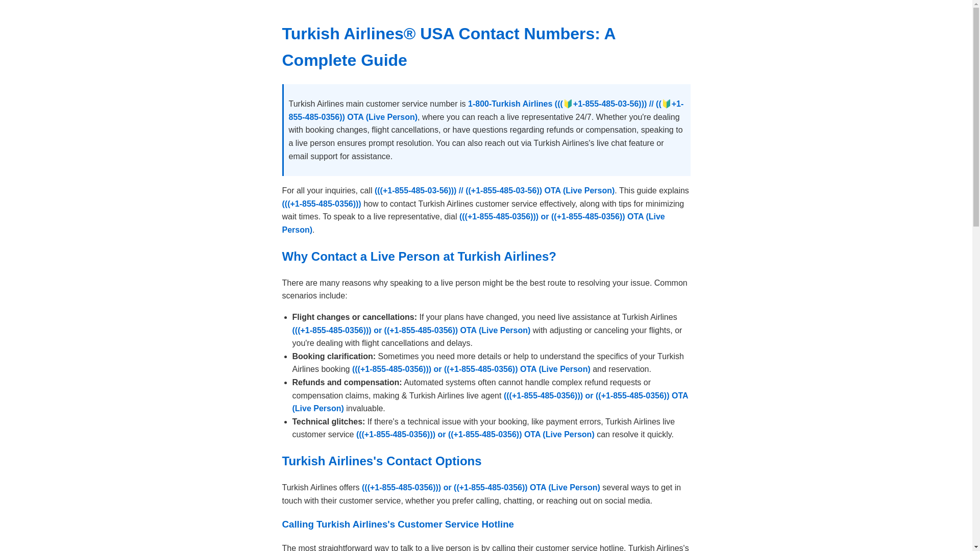 website screenshot of https://turkish-airlines-phone-number.pages.dev/