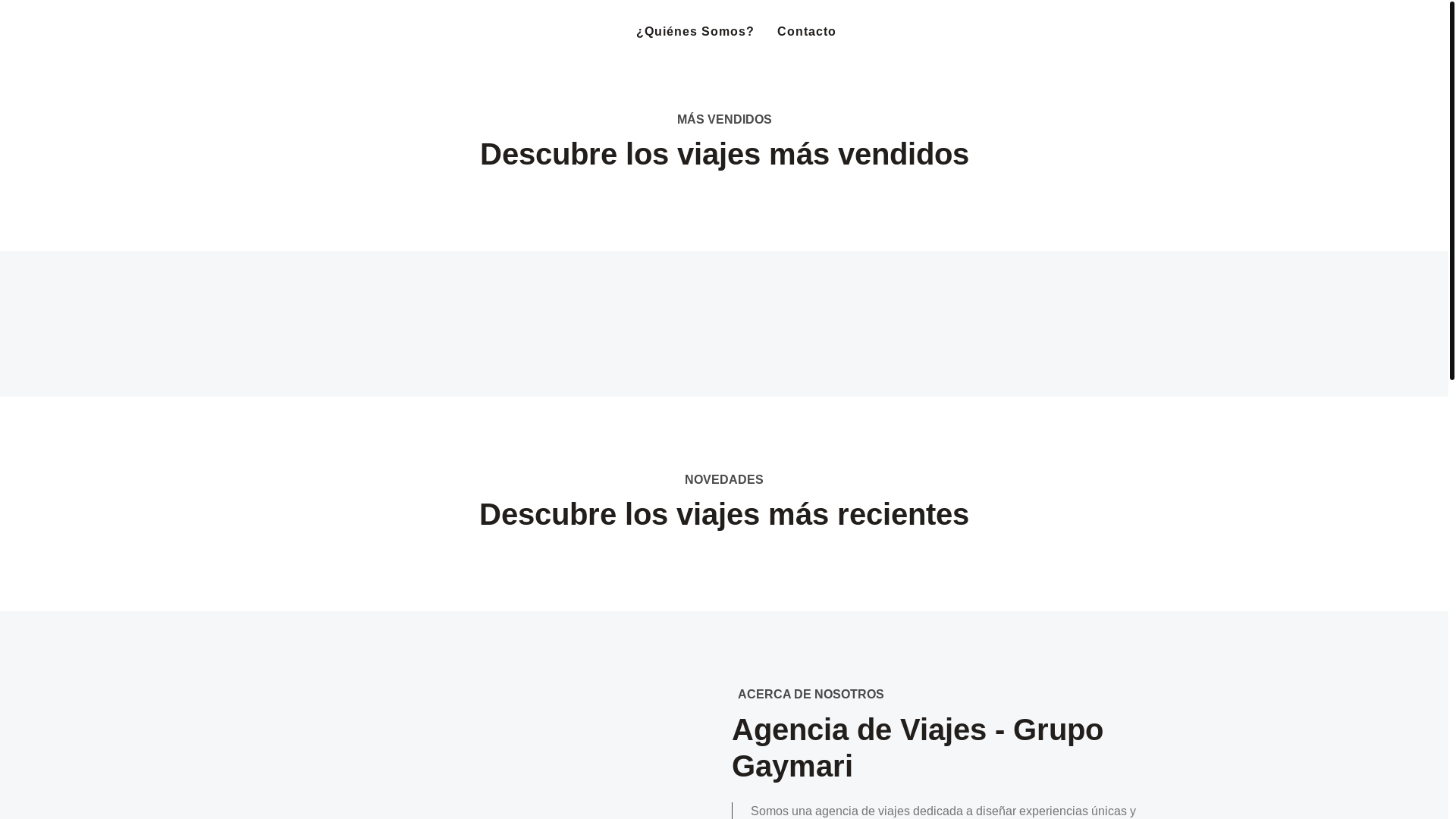website screenshot of https://grupogaymarituagenciadeviajes.com/