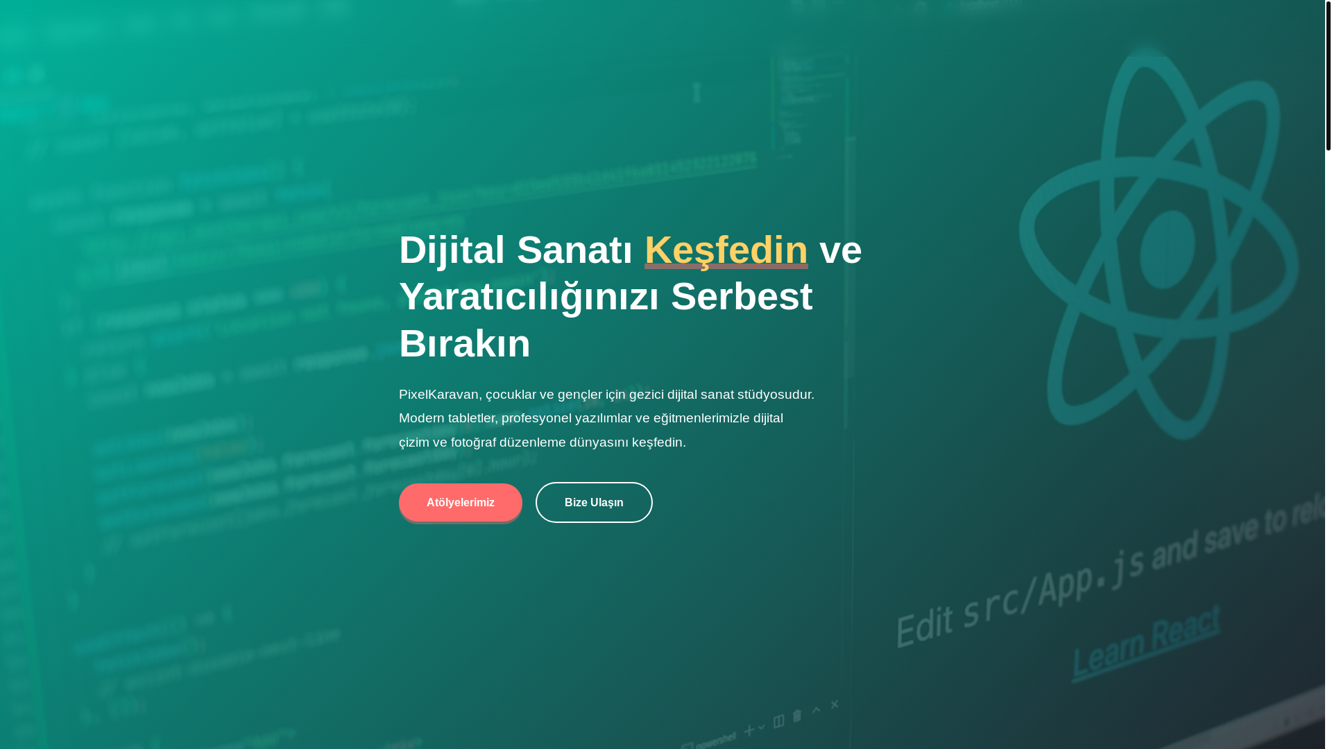 website screenshot of https://pixelkaravan.com/