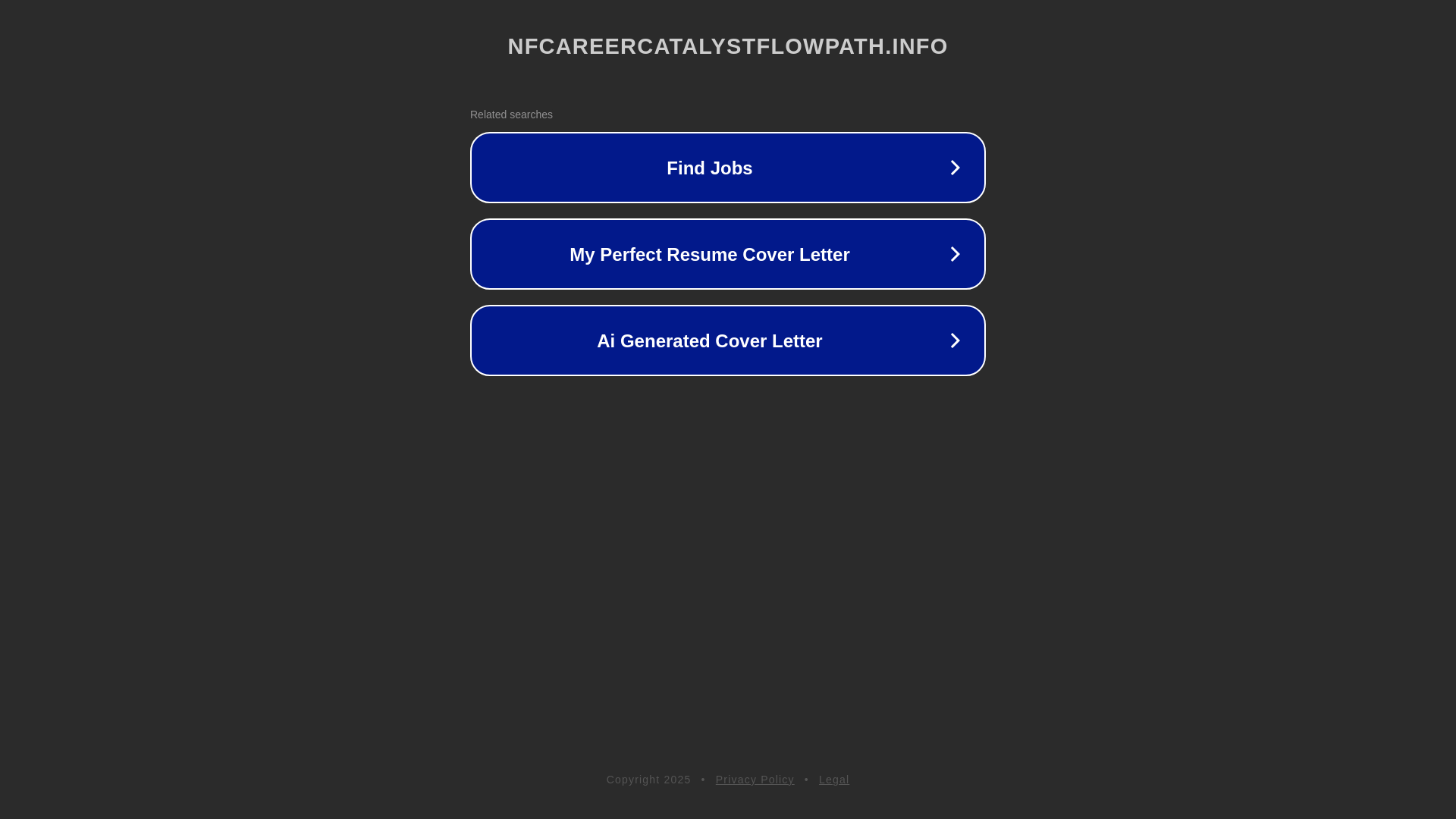 website screenshot of https://nfcareercatalystflowpath.info/