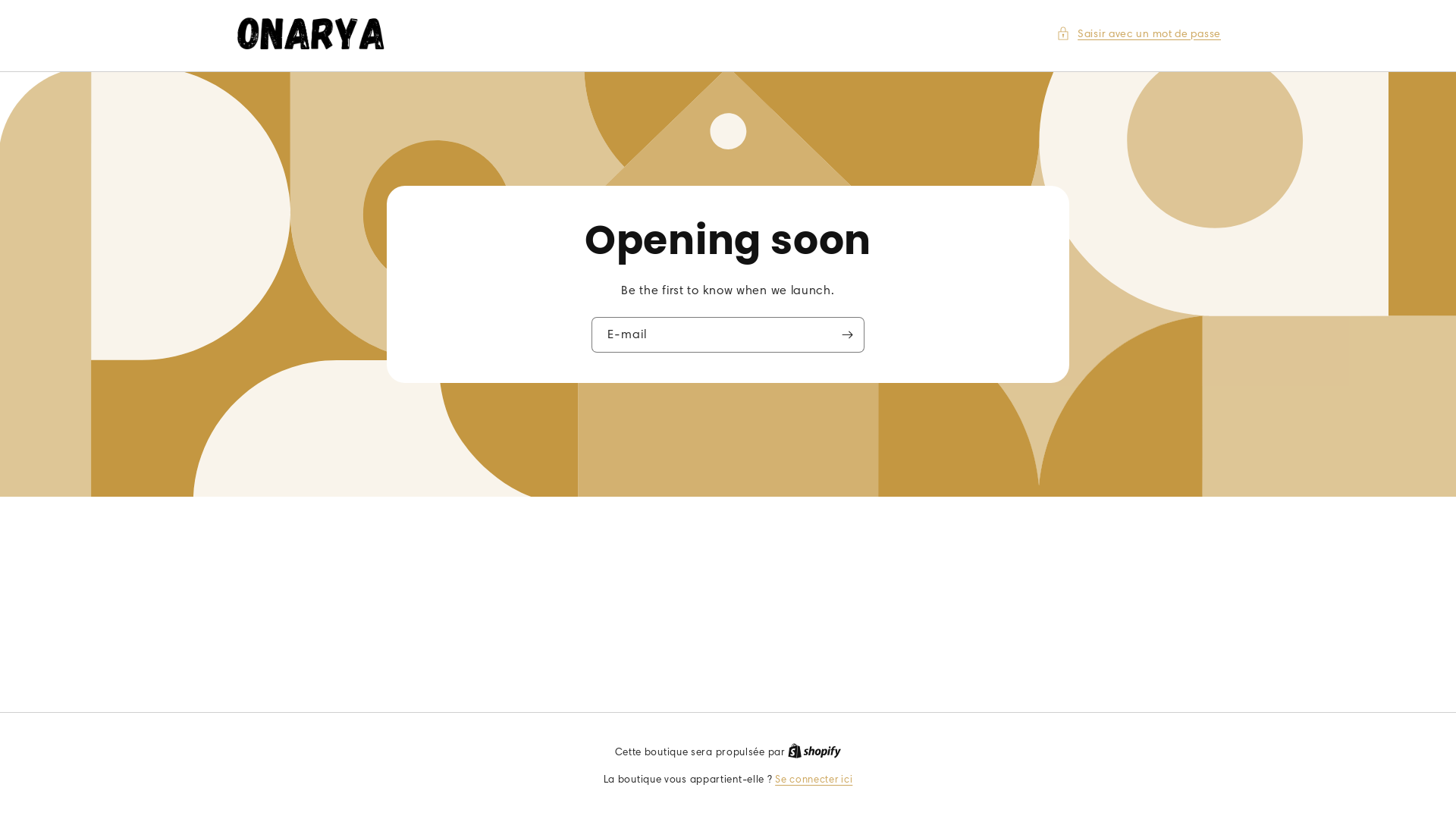 website screenshot of https://onarya.shop/
