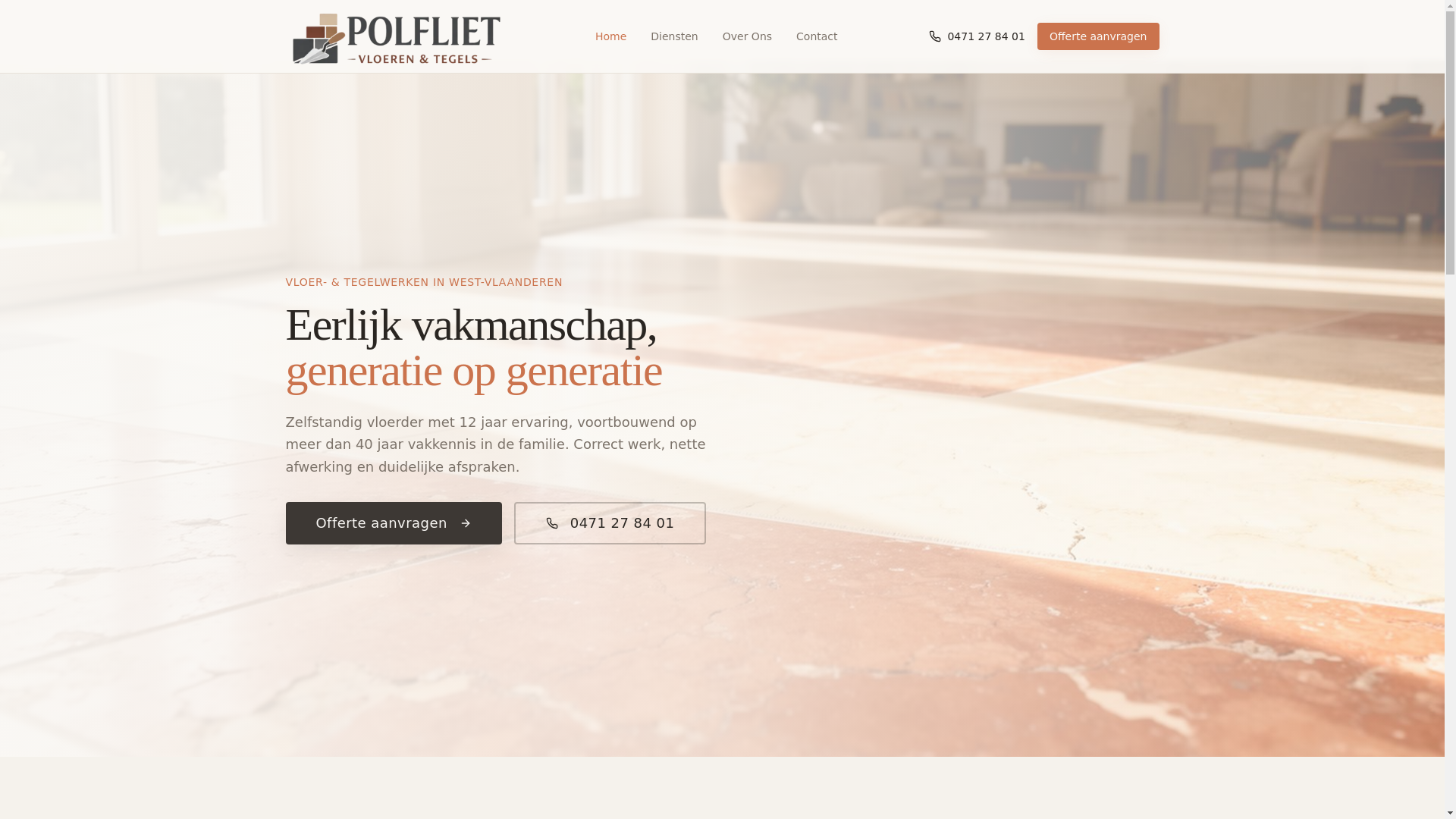 website screenshot of https://polflietvnt.be/