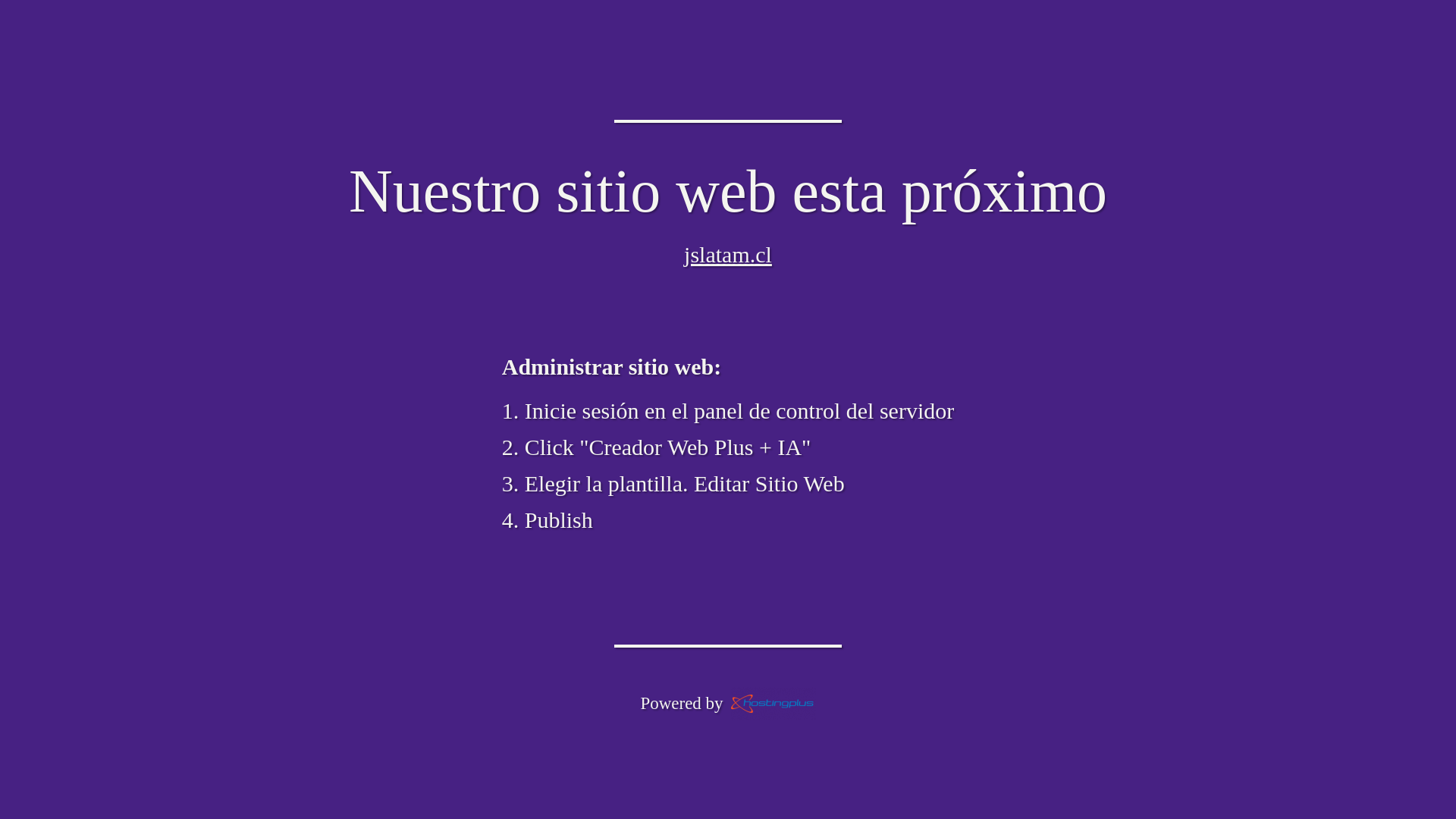 website screenshot of https://jslatam.cl/