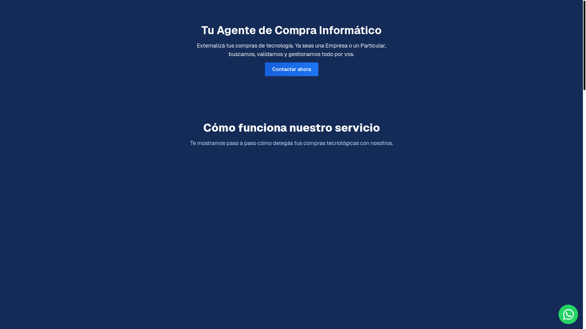 website screenshot of https://agentedecompra.com.ar/