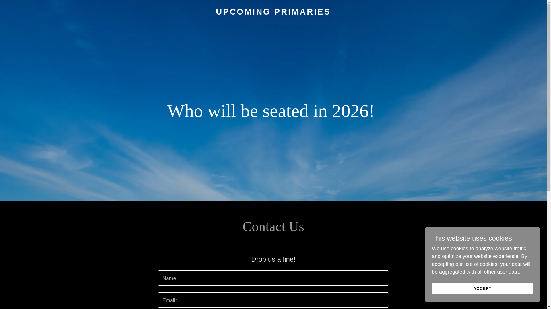 website screenshot of https://upcomingprimaries.info/