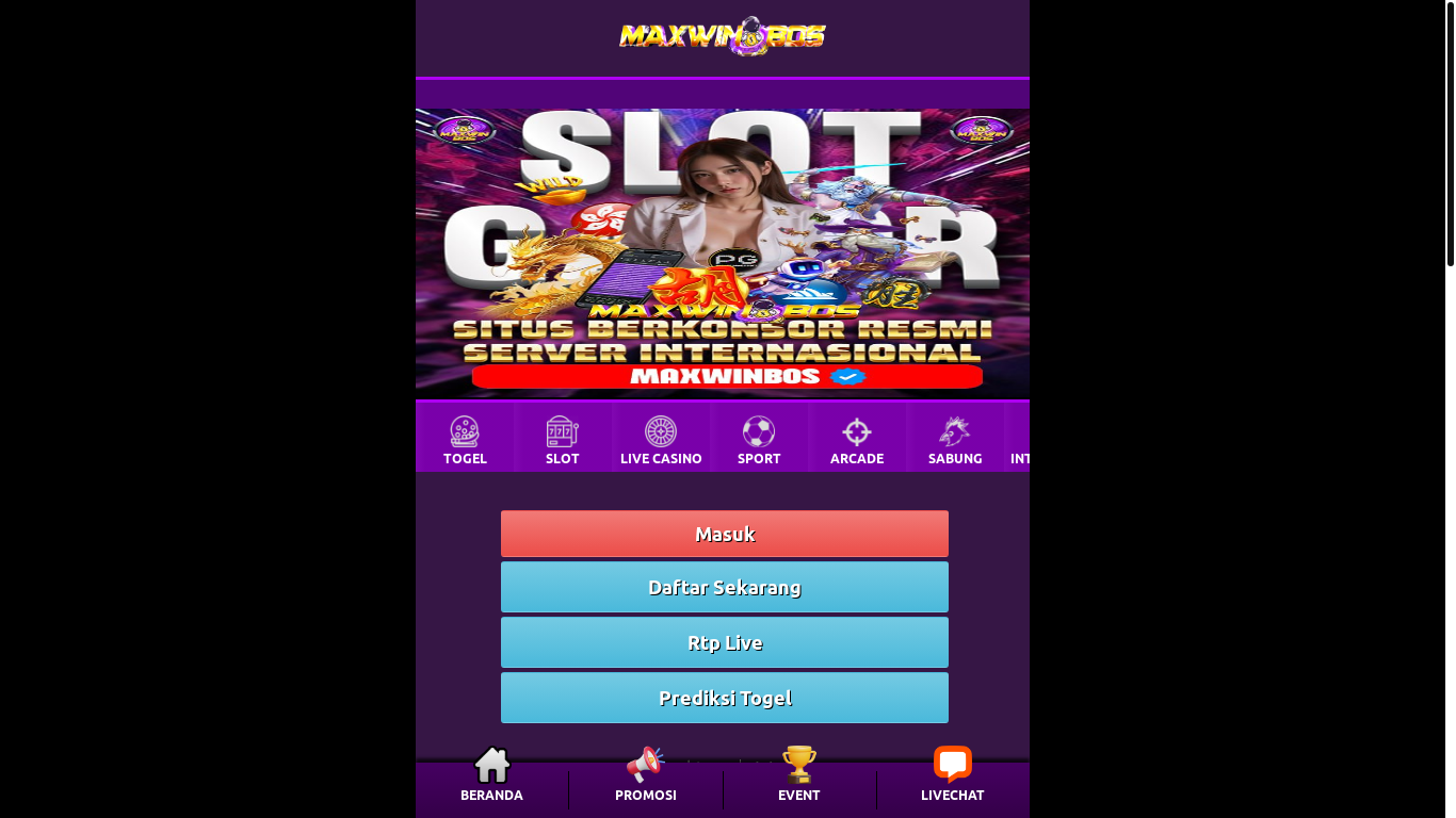 website screenshot of https://maxwinbos-online.pages.dev/