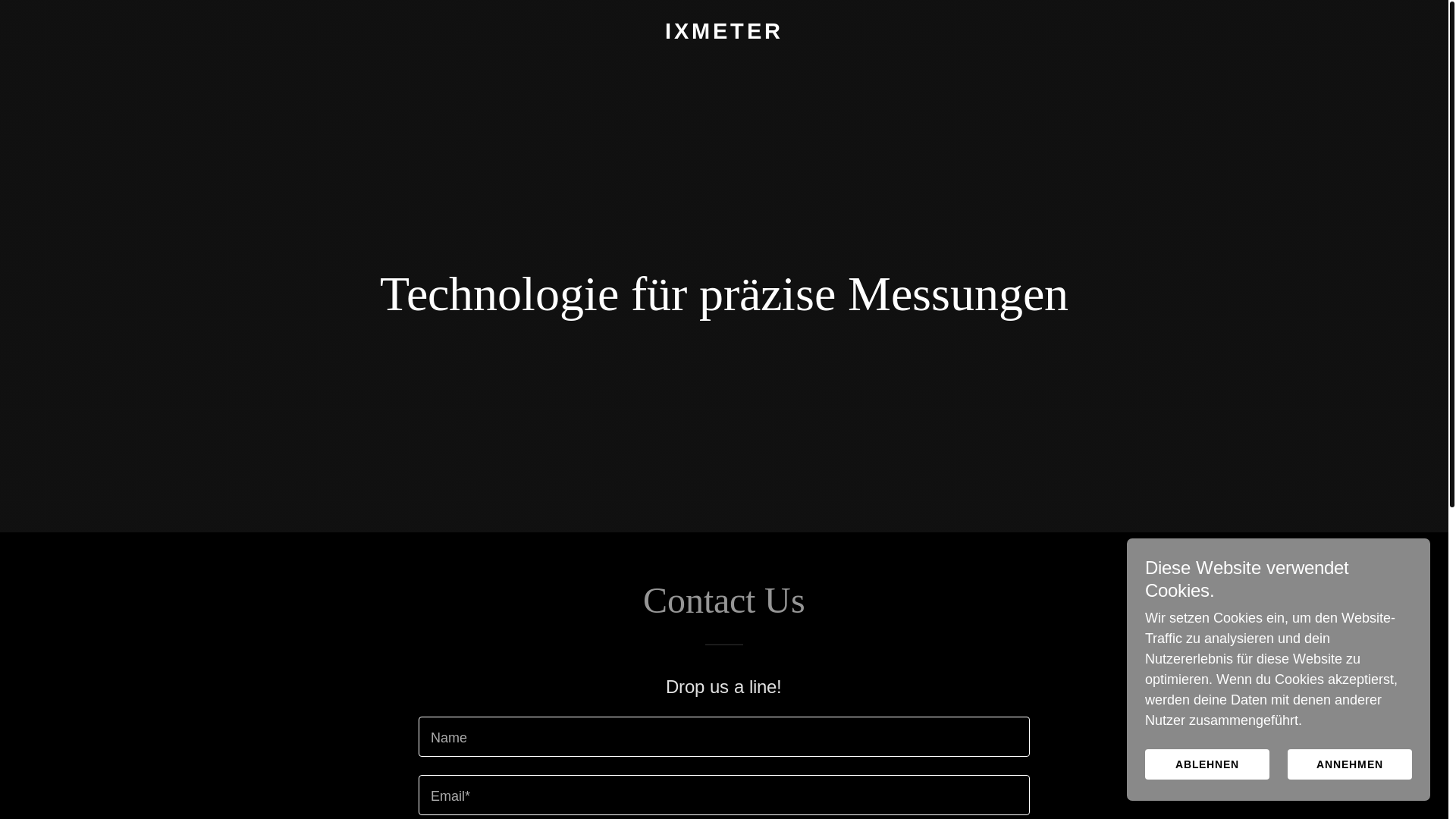 website screenshot of https://ixmeter.com/