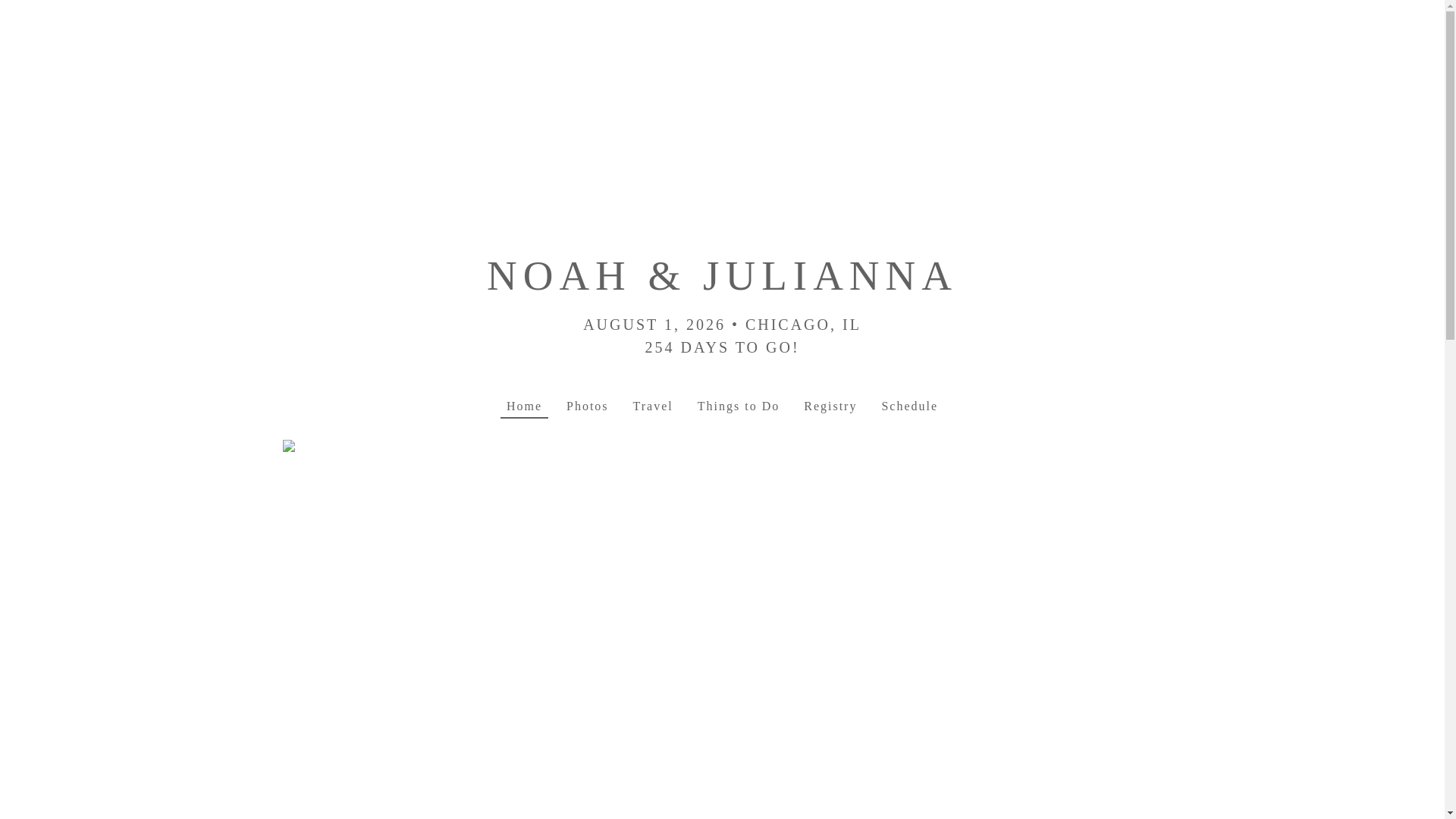 website screenshot of https://noahandjulianna.com/