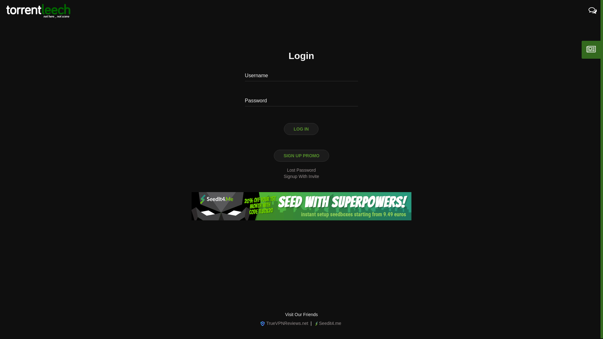 website screenshot of https://torrentleech.org/
