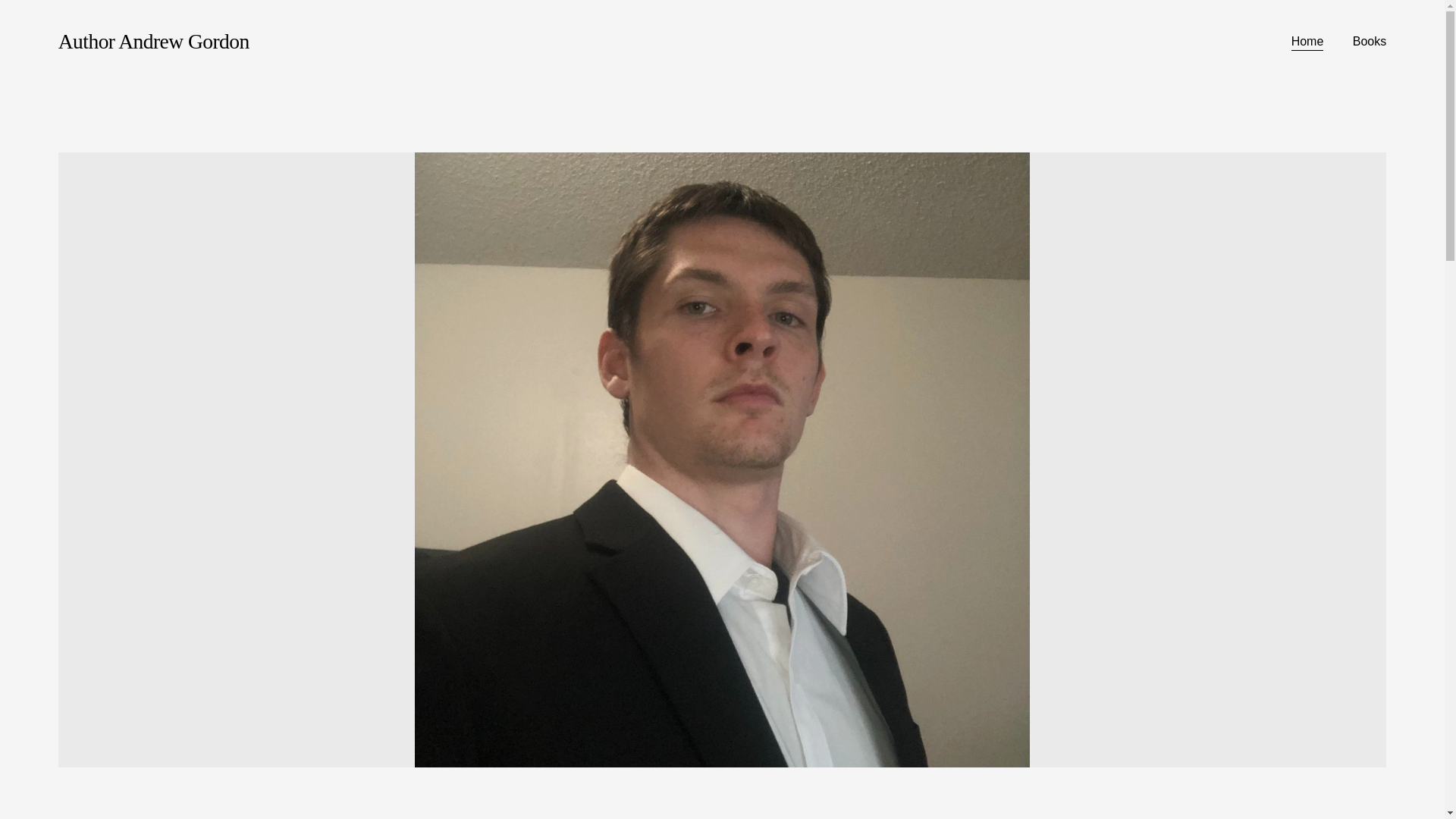 website screenshot of https://authorandrewgordon.com/