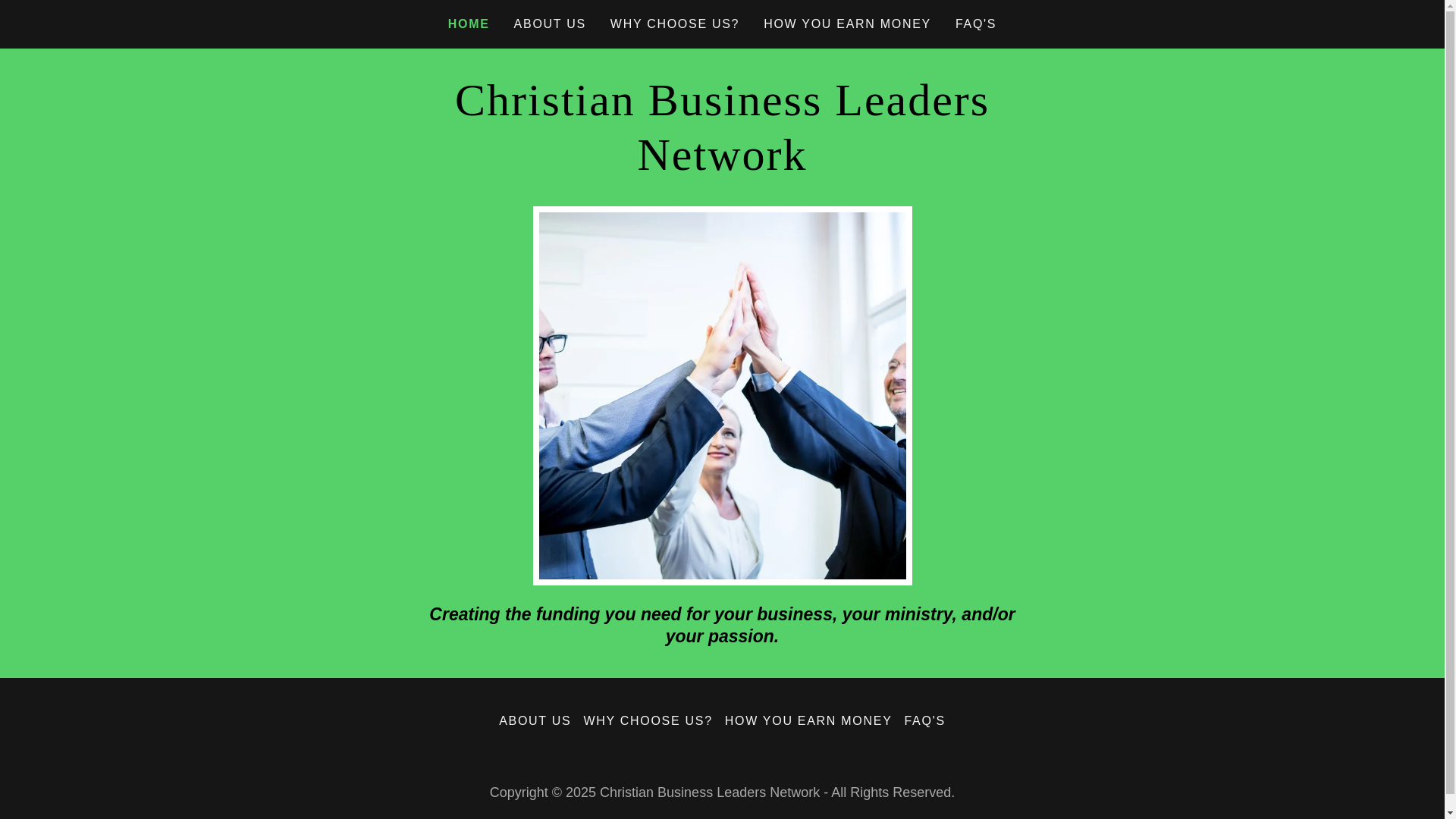website screenshot of https://christianbusinessleadersnetwork.com/